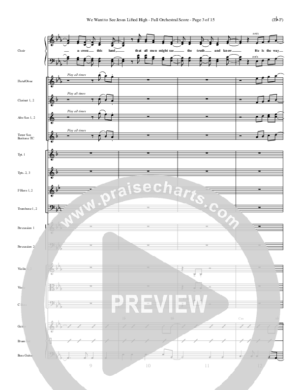 We Want To See Jesus Lifted High Orchestration (Doug Horley)