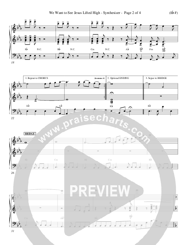 We Want To See Jesus Lifted High Synth (Doug Horley)