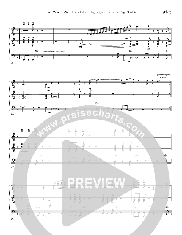 We Want To See Jesus Lifted High Synth (Doug Horley)