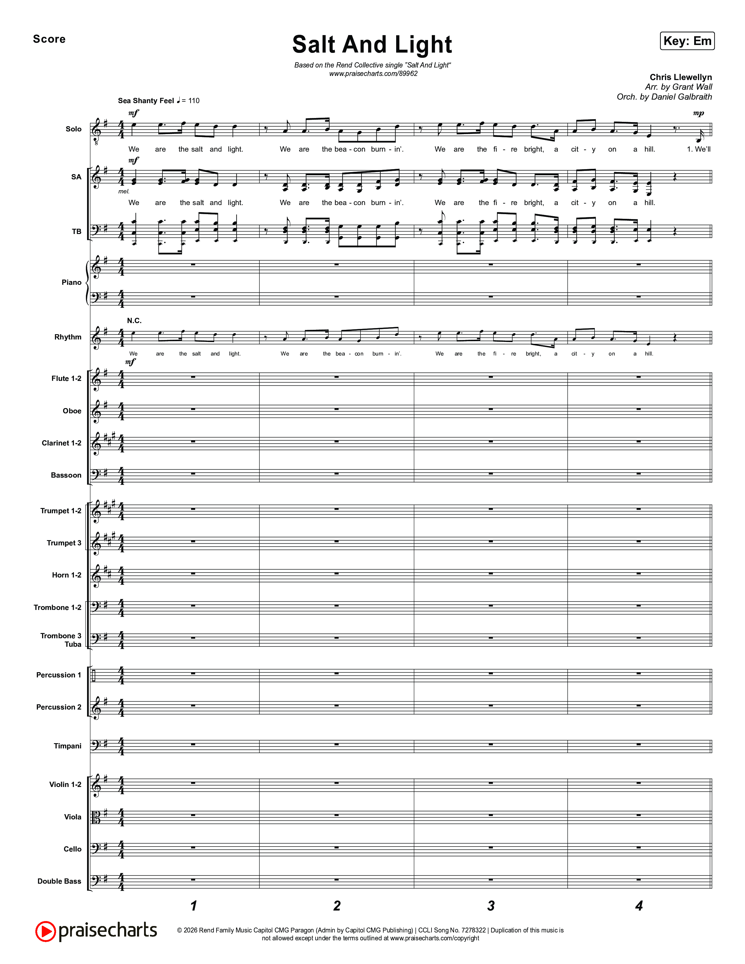 Salt And Light Orchestration (Rend Collective)