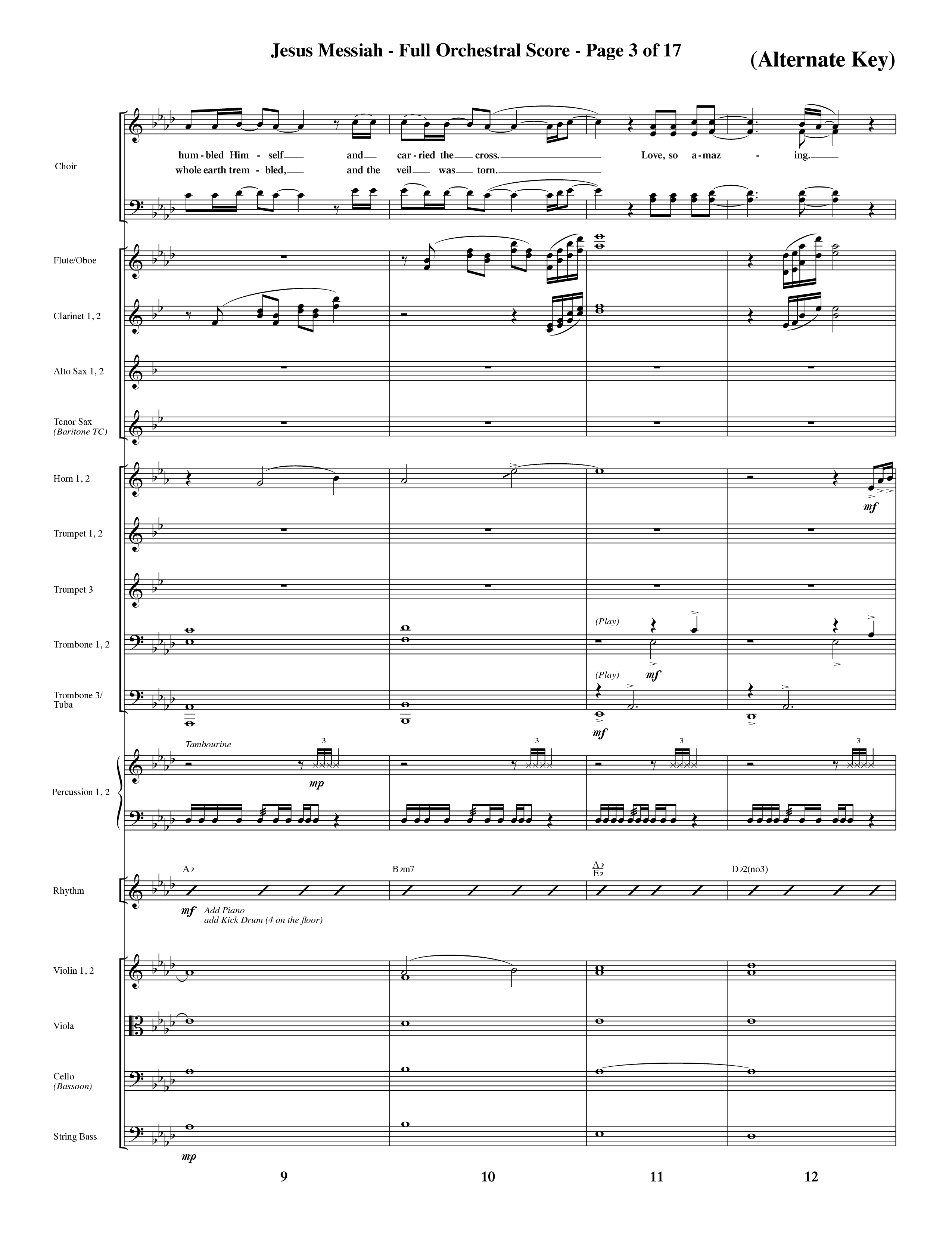Jesus Messiah (Choral Anthem SATB) Conductor's Score (Word Music Choral / Orch. Ric Domenico)