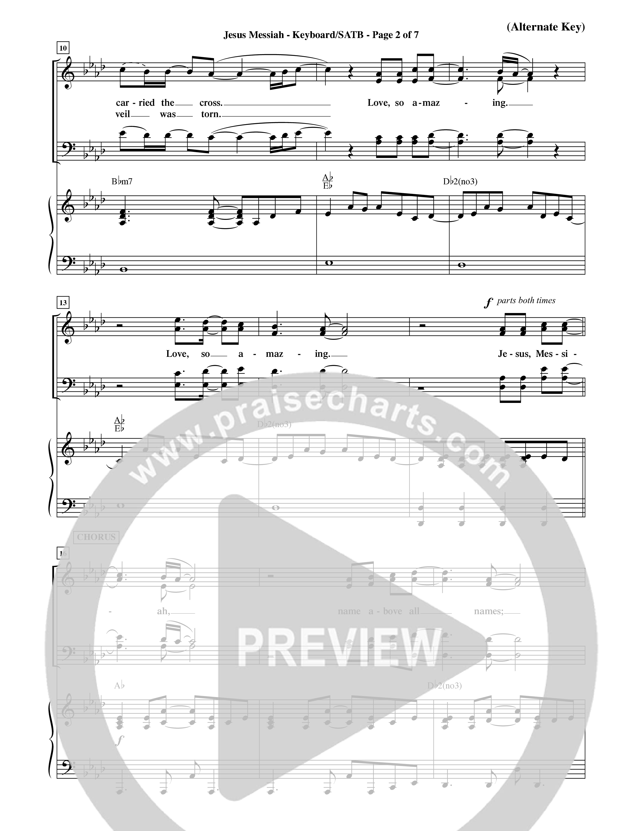 Jesus Messiah (Choral Anthem SATB) Keyboard/Vocal (SATB) (Word Music Choral / Orch. Ric Domenico)