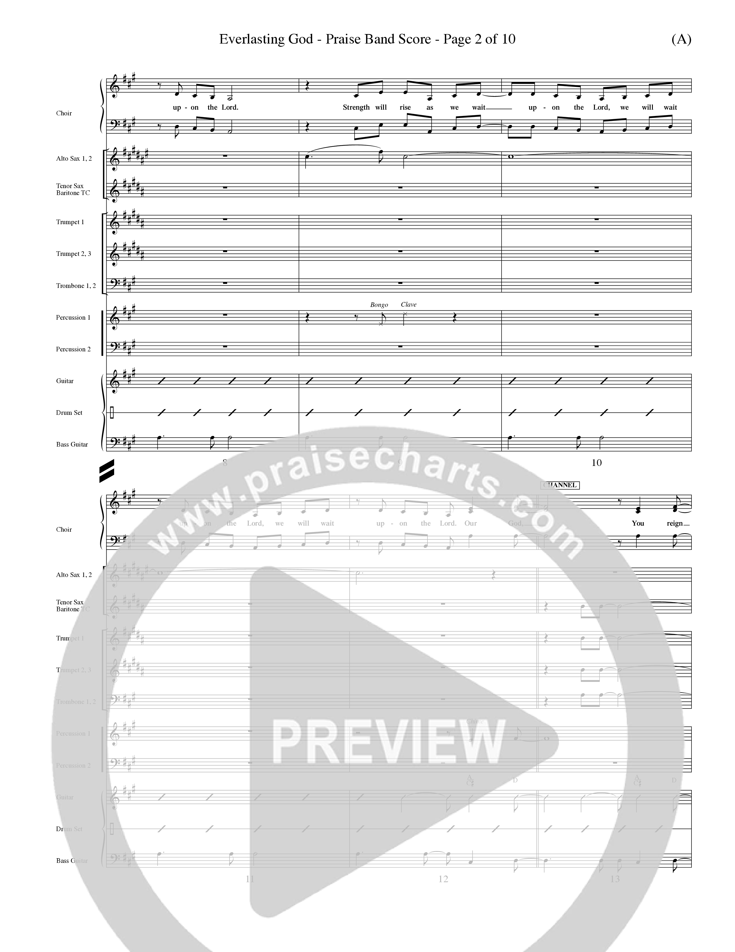 Everlasting God (Choral Anthem SATB) Conductor's Score (Word Music Choral / Orch. Dave Williamson)