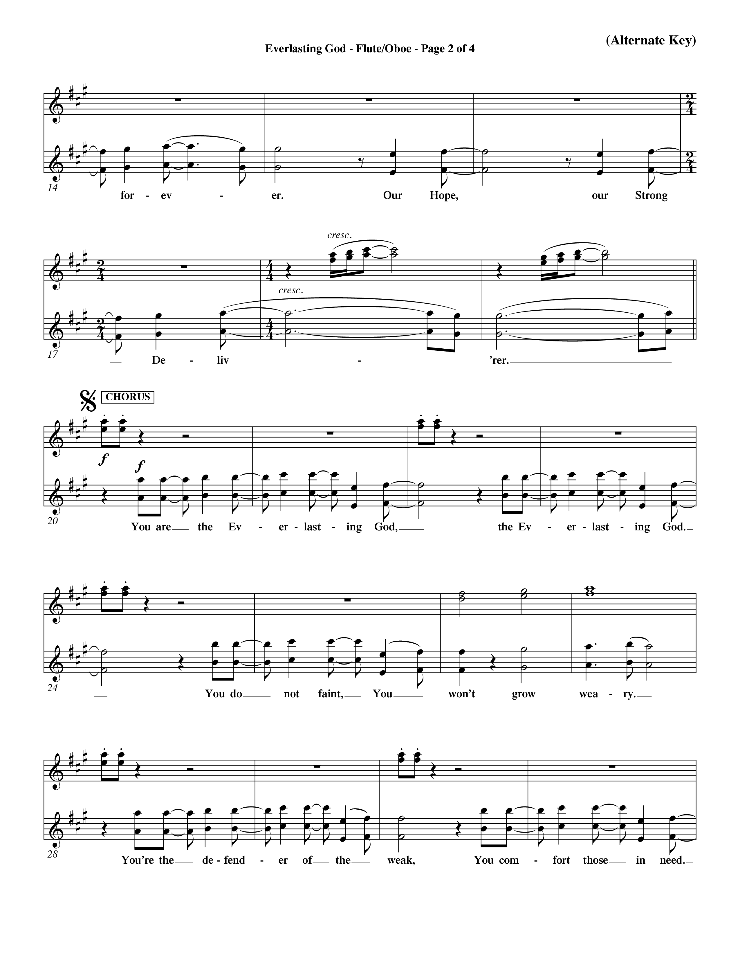 Everlasting God (Choral Anthem SATB) Flute/Oboe (Word Music Choral / Orch. Dave Williamson)