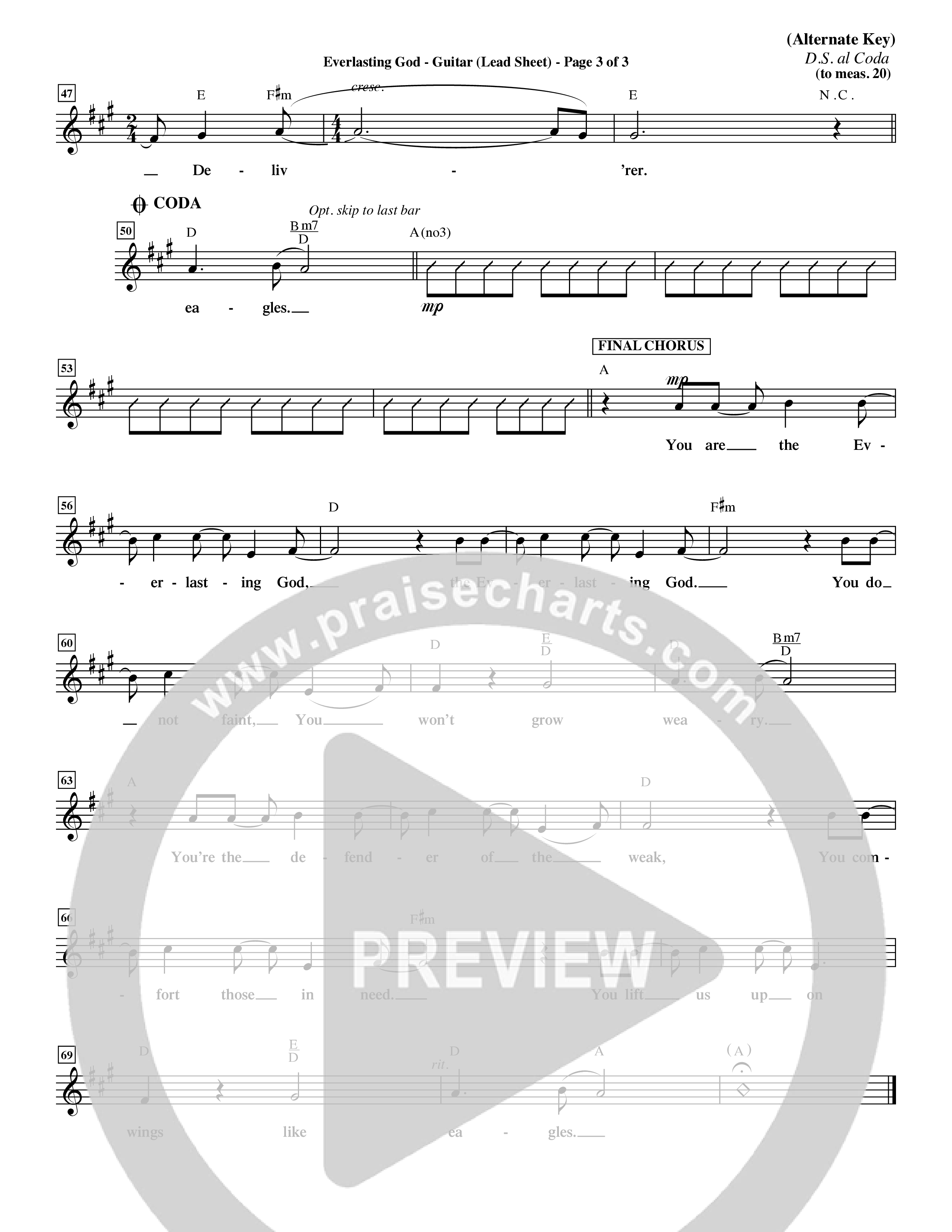 Everlasting God (Choral Anthem SATB) Rhythm Pack (Word Music Choral / Orch. Dave Williamson)