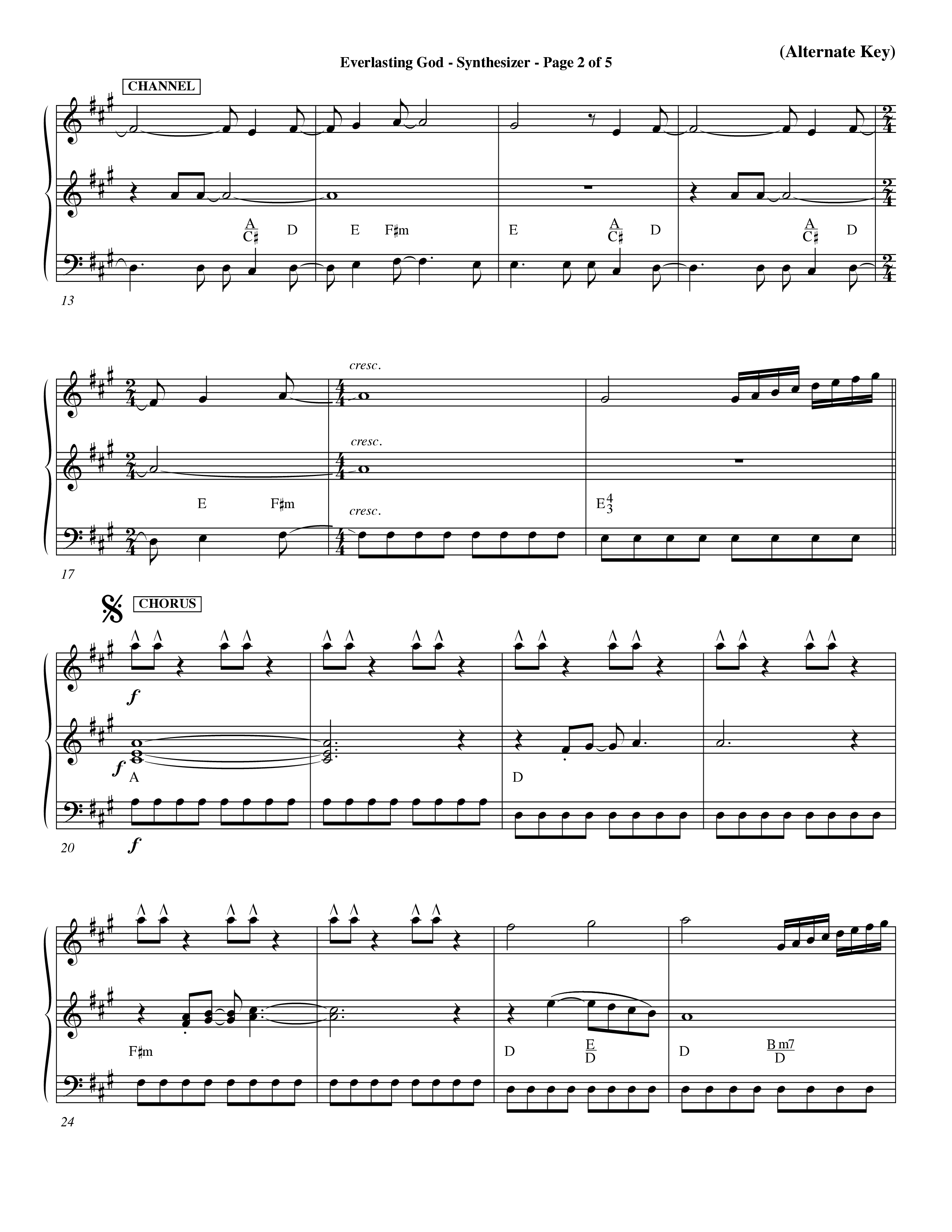 Everlasting God (Choral Anthem SATB) Synth (Word Music Choral / Orch. Dave Williamson)