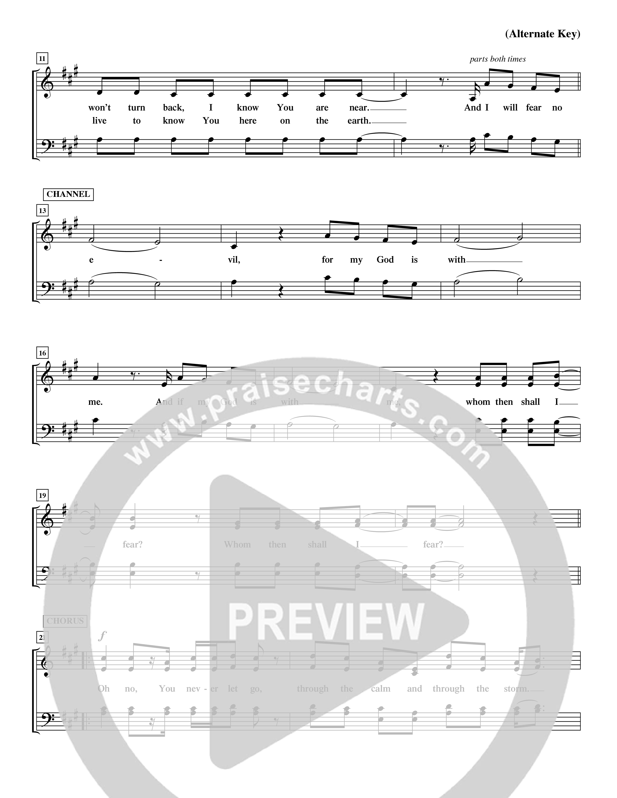 You Never Let Go (Choral Anthem SATB) Choir Sheet (SATB) (Orch. Dave Williamson / Orch. David Shipps)