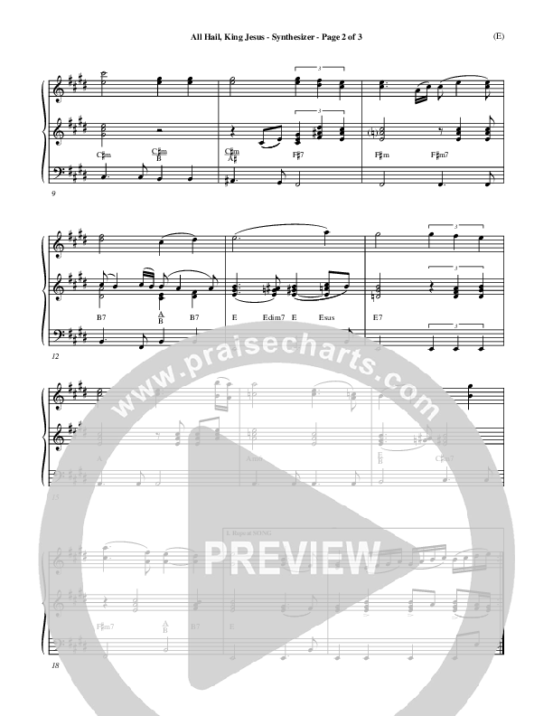 All Hail King Jesus Synth (Dave Moody)