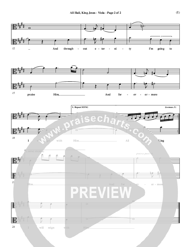 All Hail King Jesus Viola (Dave Moody)