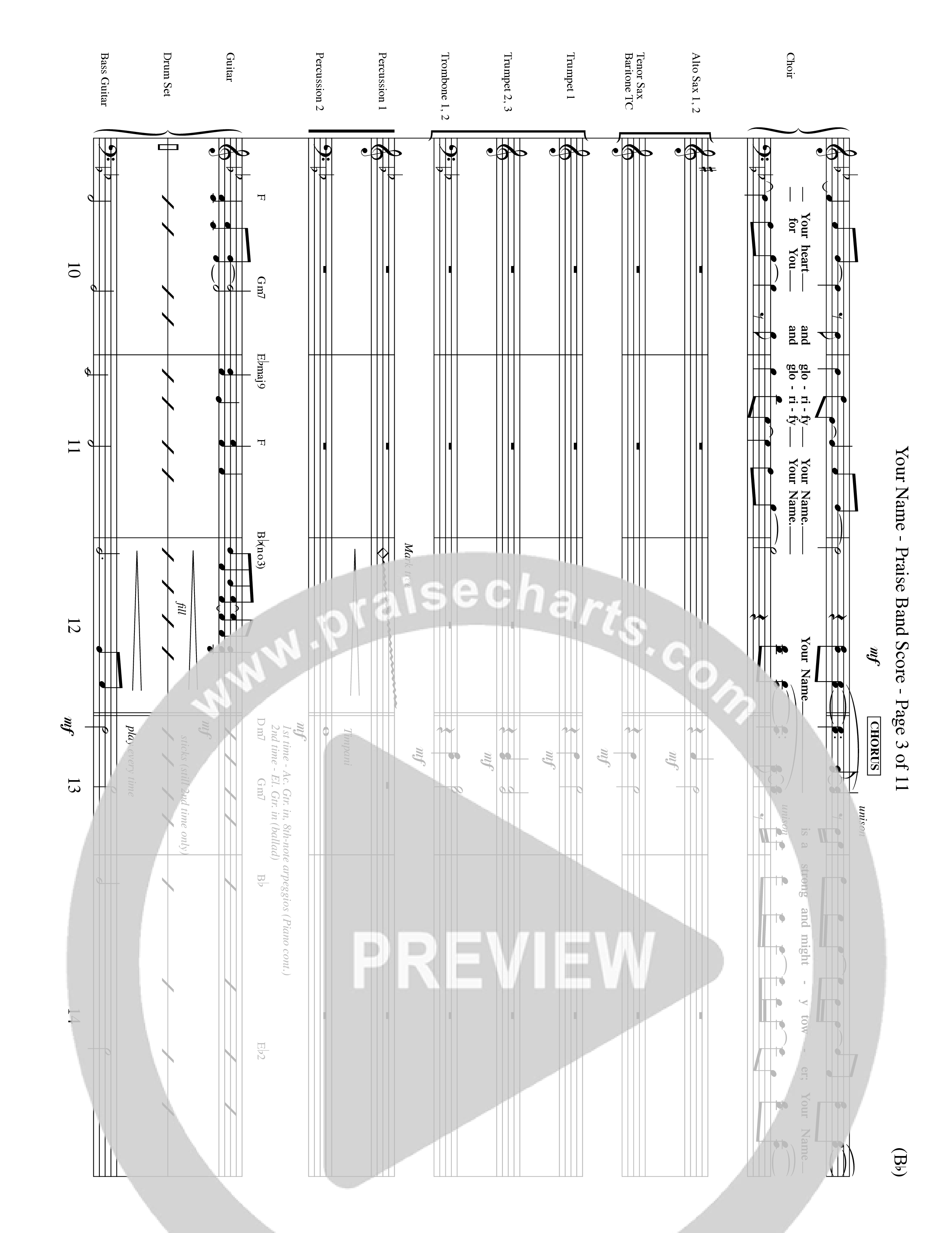 Your Name (Choral Anthem SATB) Conductor's Score (Word Music Choral / Orch. Dave Williamson)