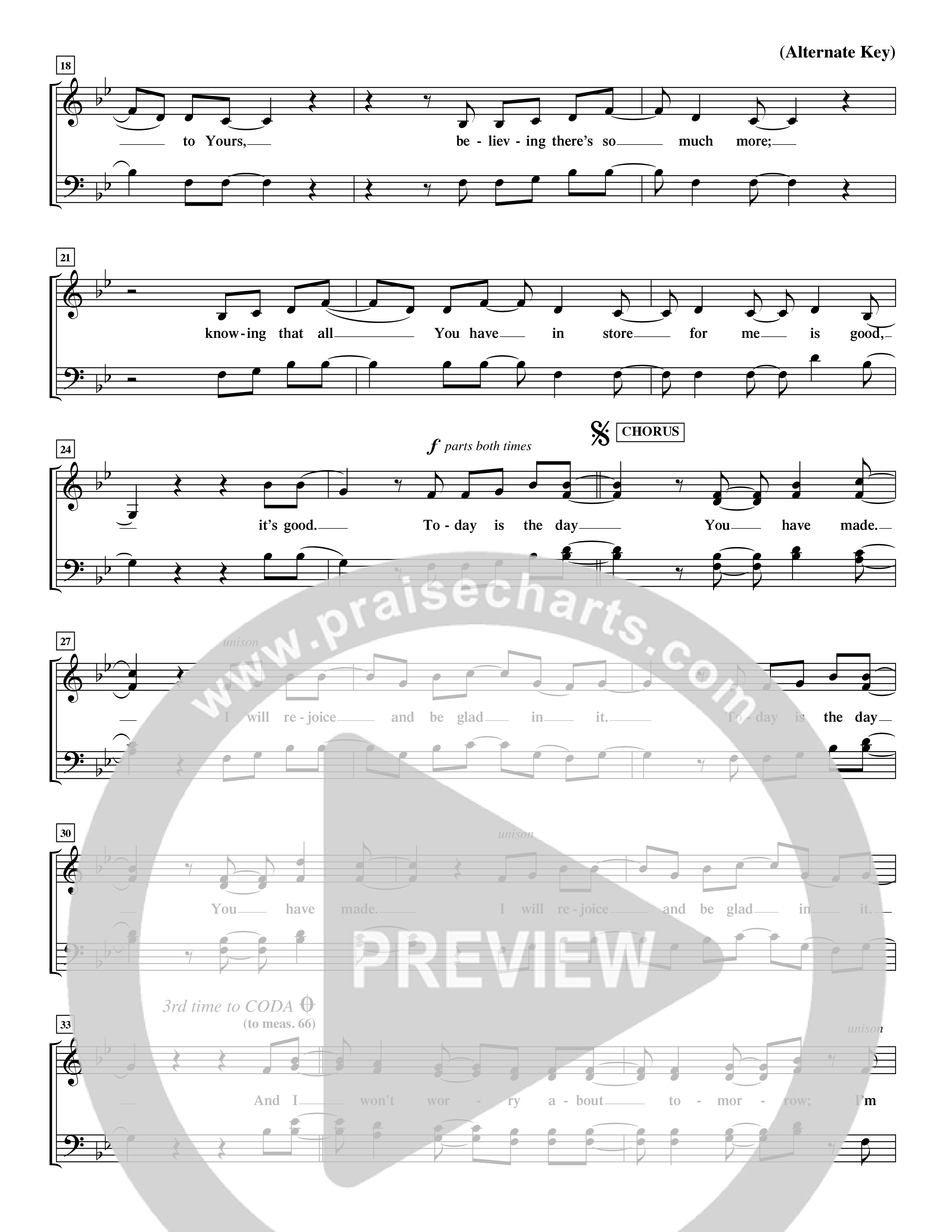 Today Is The Day (Choral Anthem SATB) Choir Sheet (SATB) (Word Music Choral / Orch. Ric Domenico)