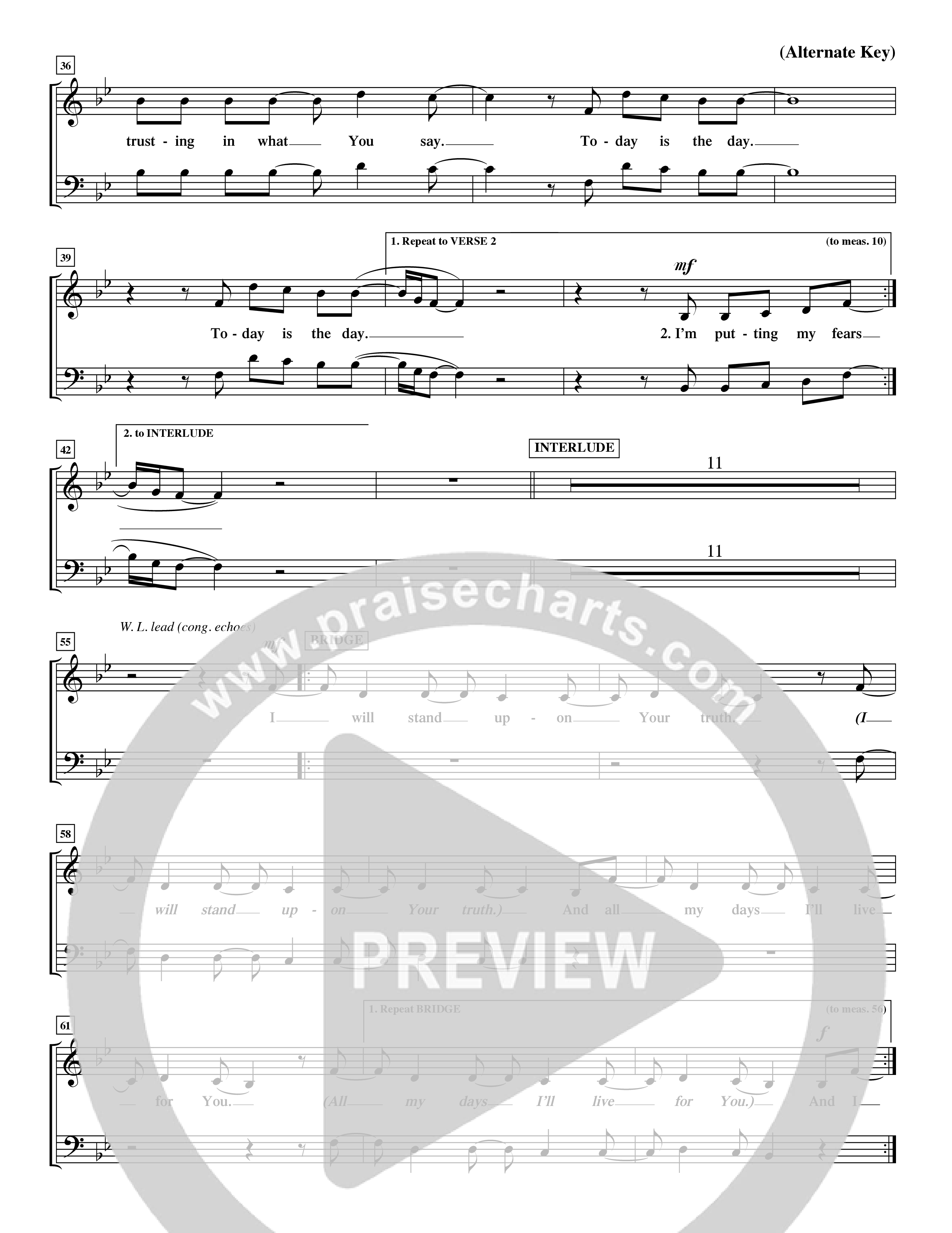 Today Is The Day (Choral Anthem SATB) Choir Sheet (SATB) (Word Music Choral / Orch. Ric Domenico)