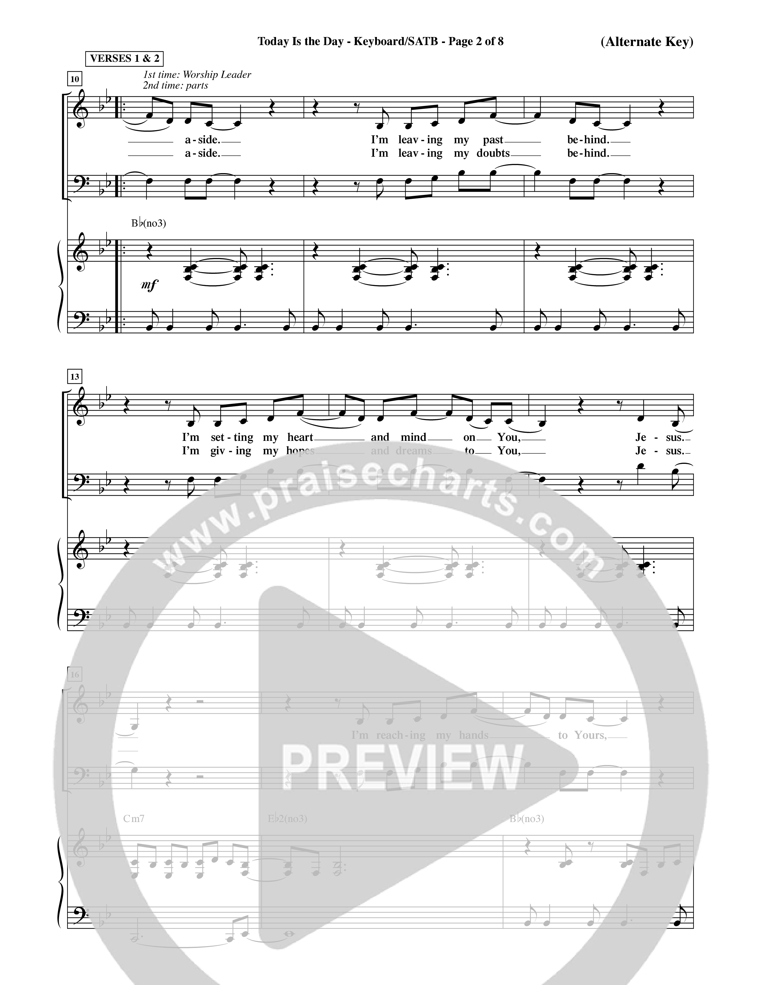 Today Is The Day (Choral Anthem SATB) Keyboard/Vocal (SATB) (Word Music Choral / Orch. Ric Domenico)