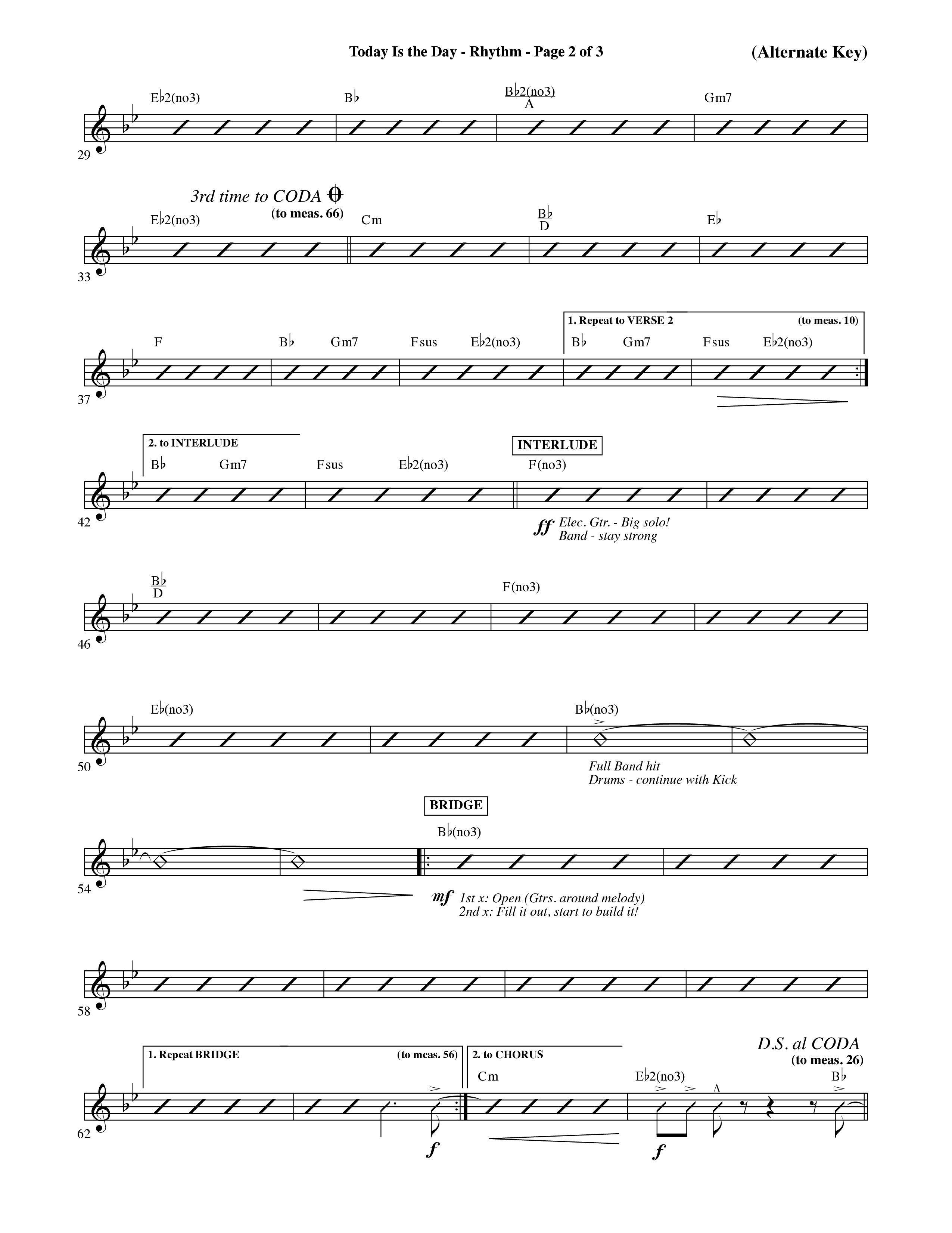 Today Is The Day (Choral Anthem SATB) PraiseBand (incl. Brass) (Word Music Choral / Orch. Ric Domenico)