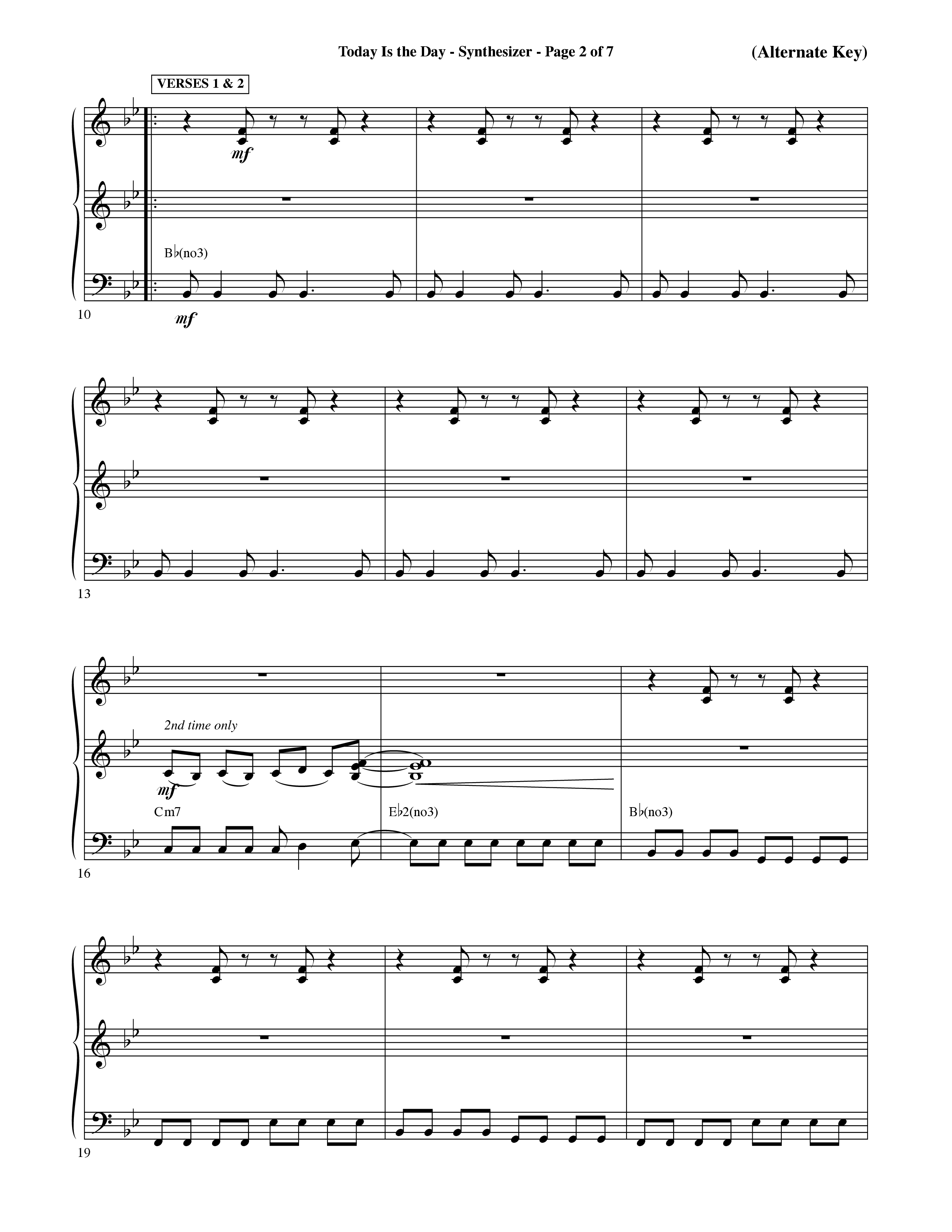 Today Is The Day (Choral Anthem SATB) Synth (Word Music Choral / Orch. Ric Domenico)