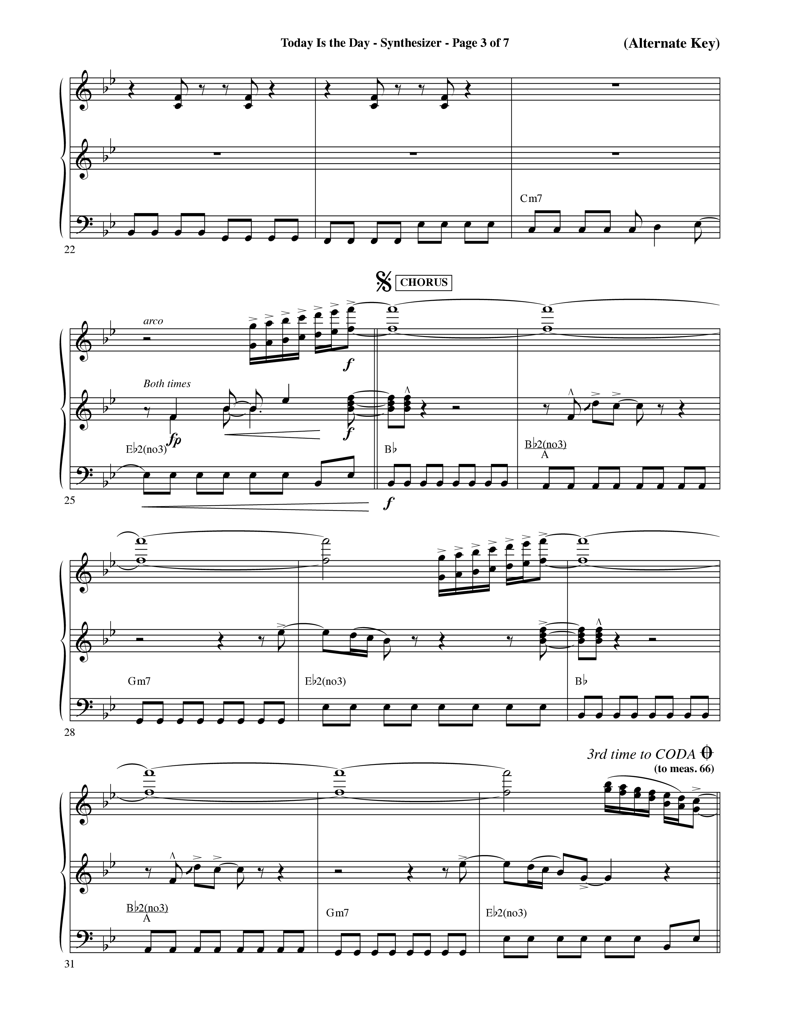 Today Is The Day (Choral Anthem SATB) Synth (Word Music Choral / Orch. Ric Domenico)
