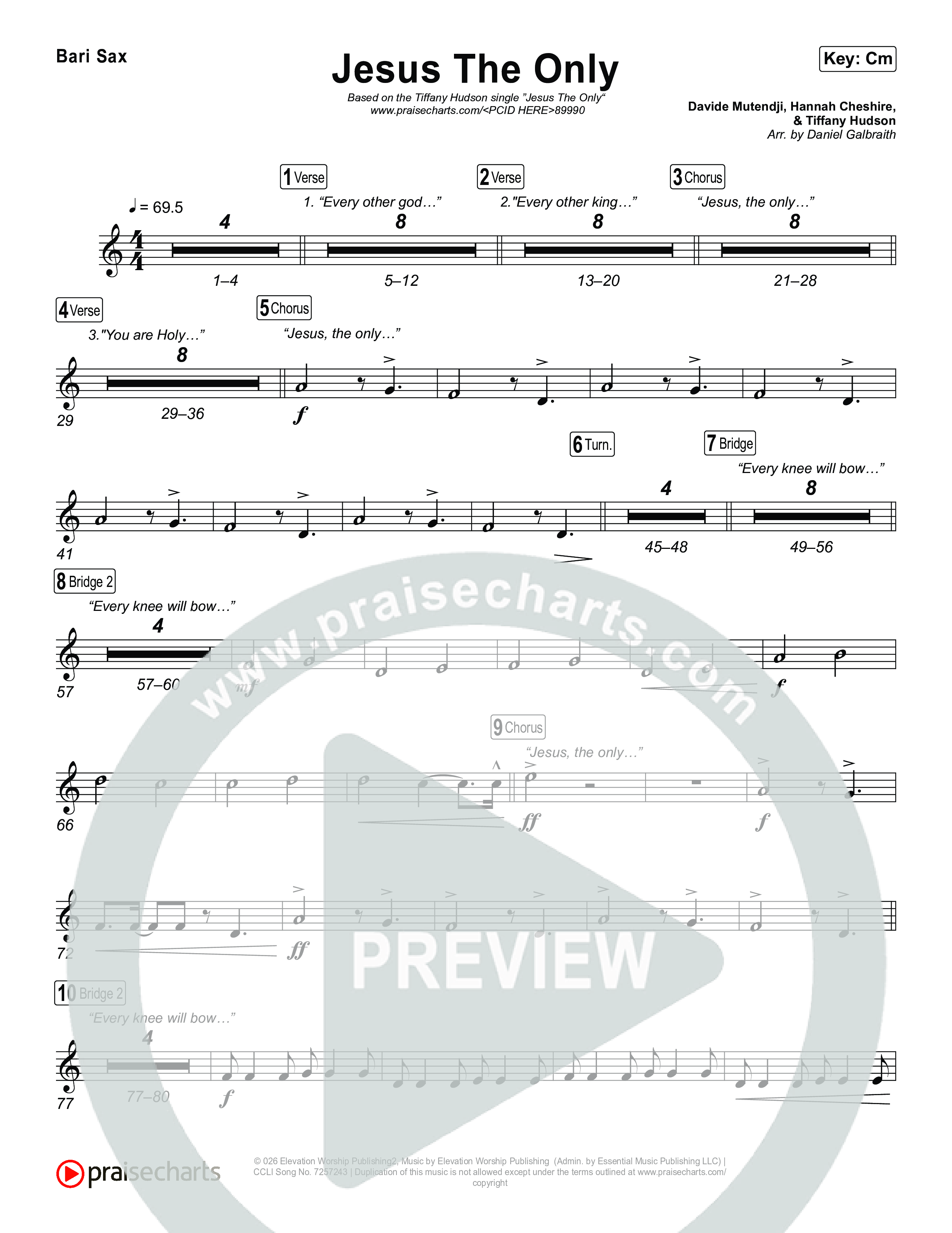 Jesus The Only Bari Sax (Tiffany Hudson / Davide Mutendji)