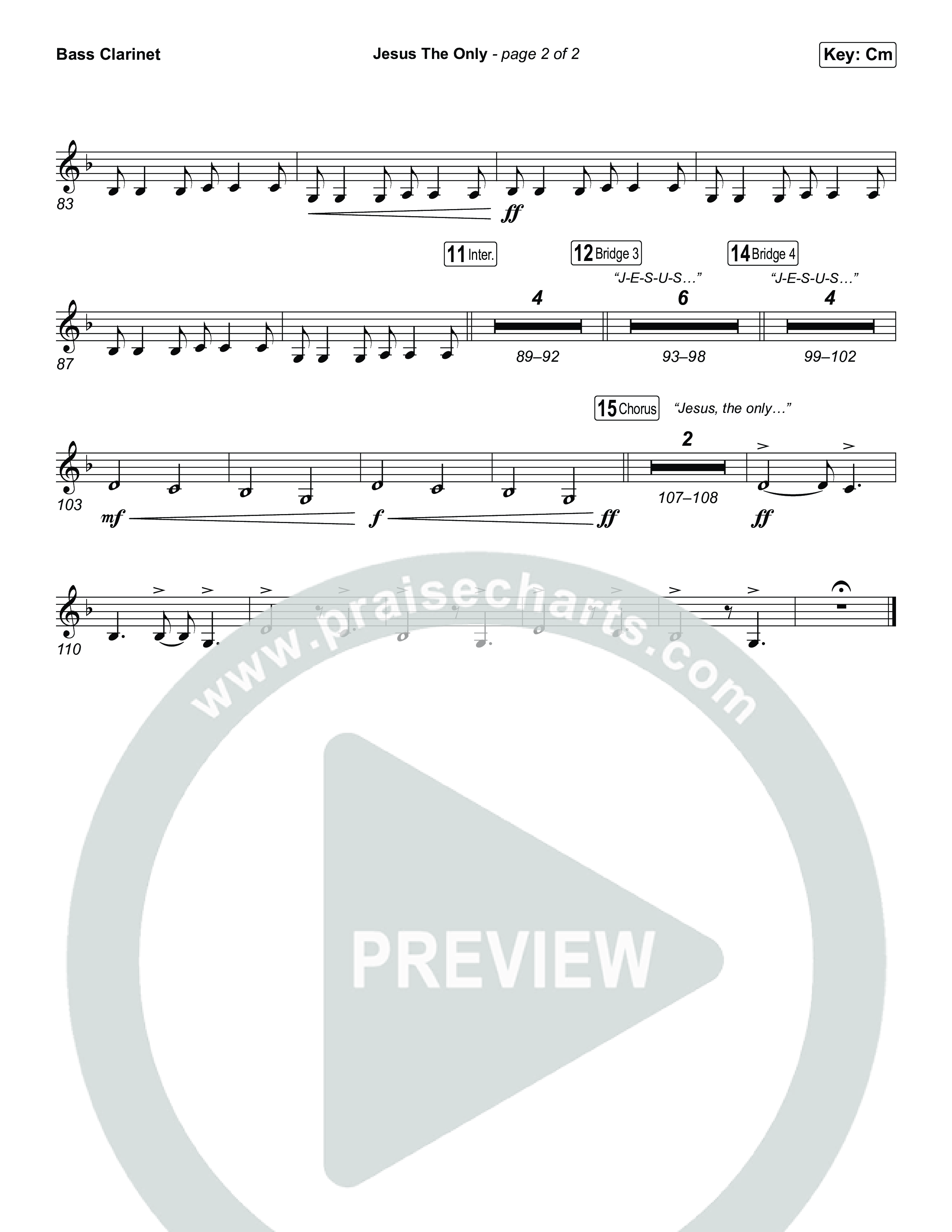 Jesus The Only Bass Clarinet (Tiffany Hudson / Davide Mutendji)