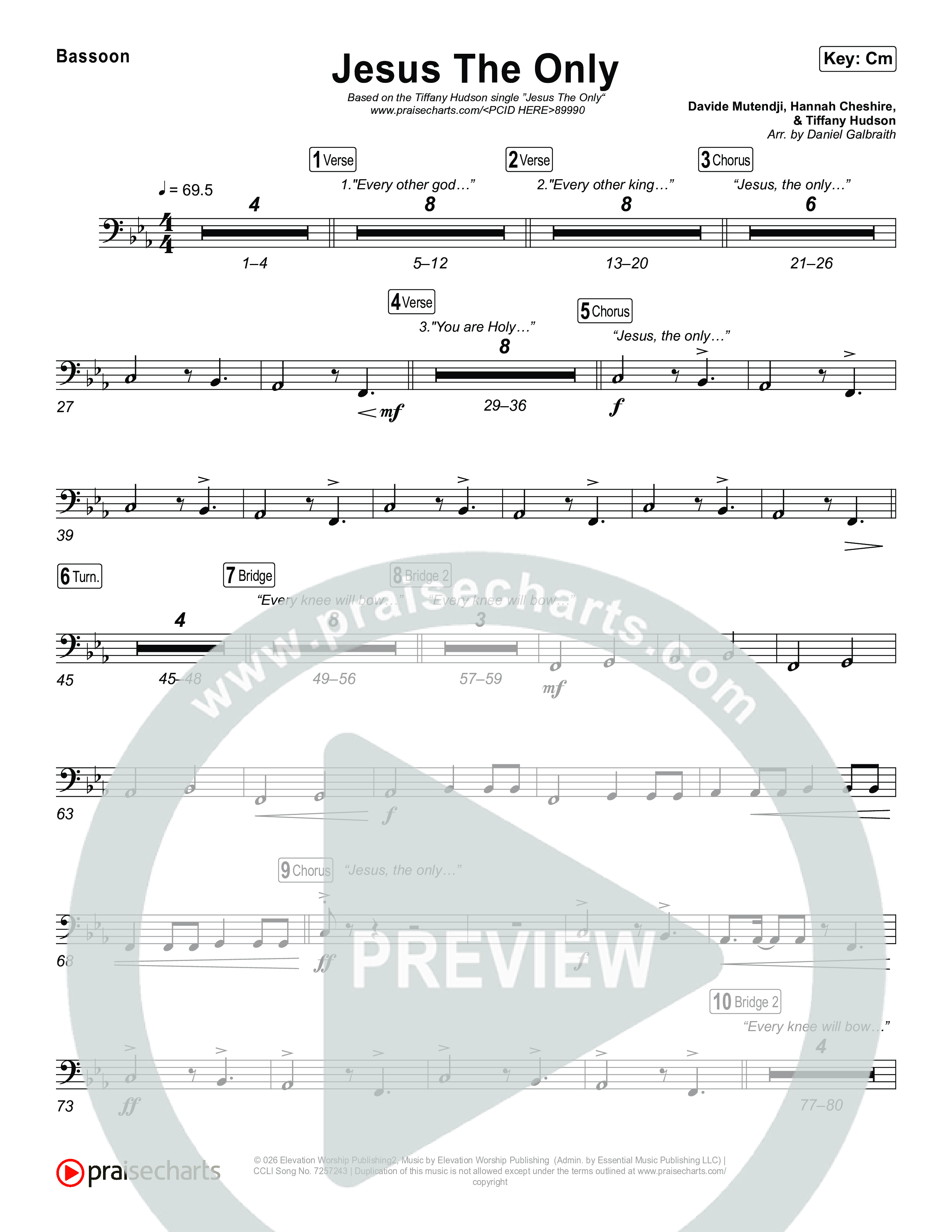 Jesus The Only Bassoon (Tiffany Hudson / Davide Mutendji)