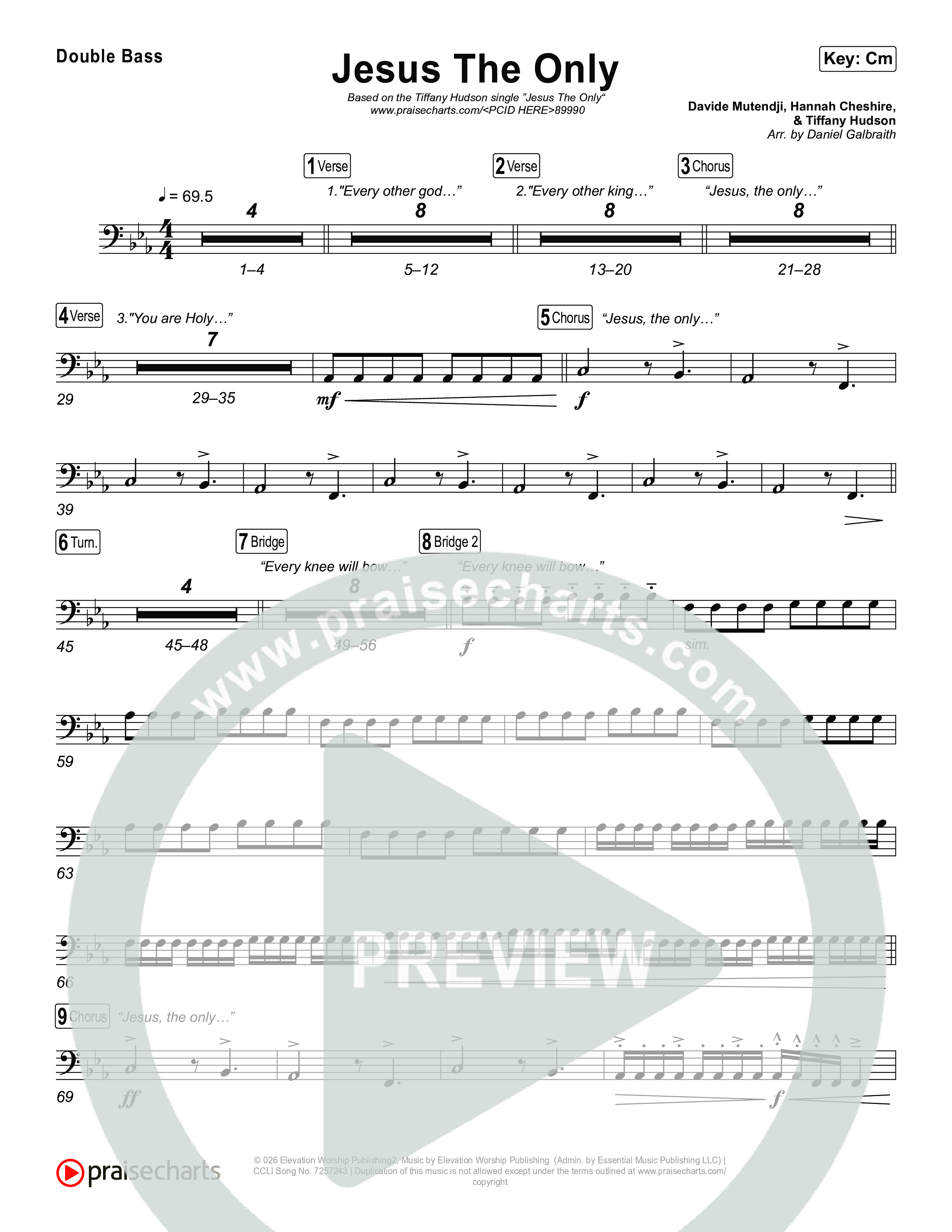 Jesus The Only String Bass (Tiffany Hudson / Davide Mutendji)