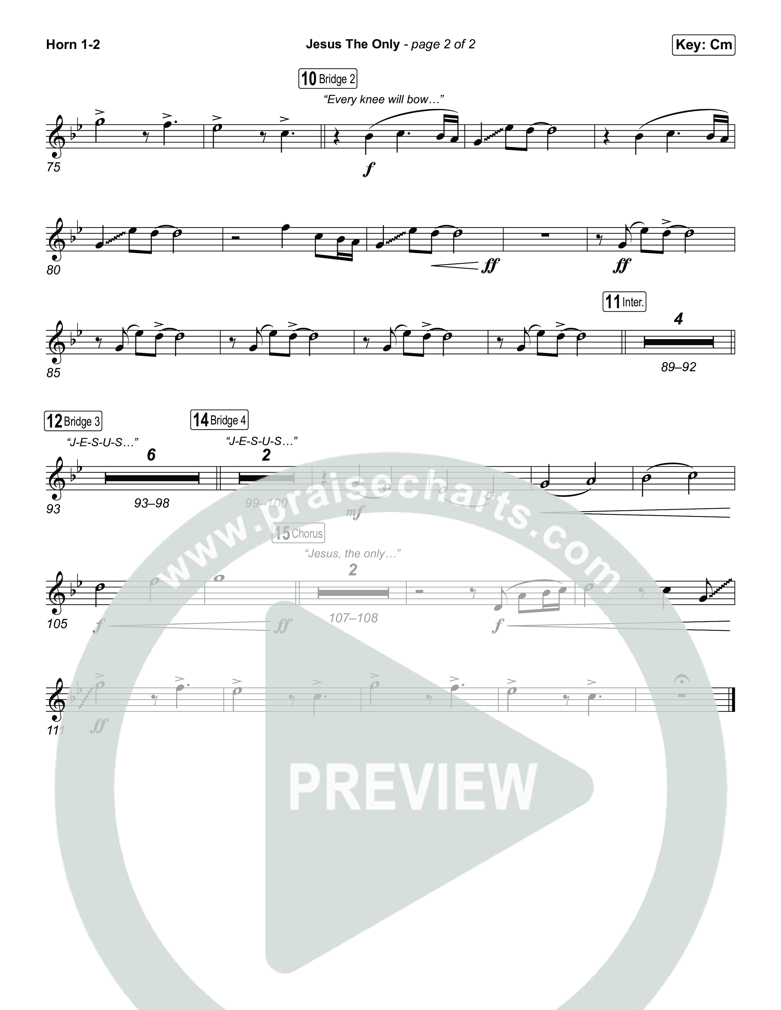 Jesus The Only Brass Pack (Tiffany Hudson / Davide Mutendji)