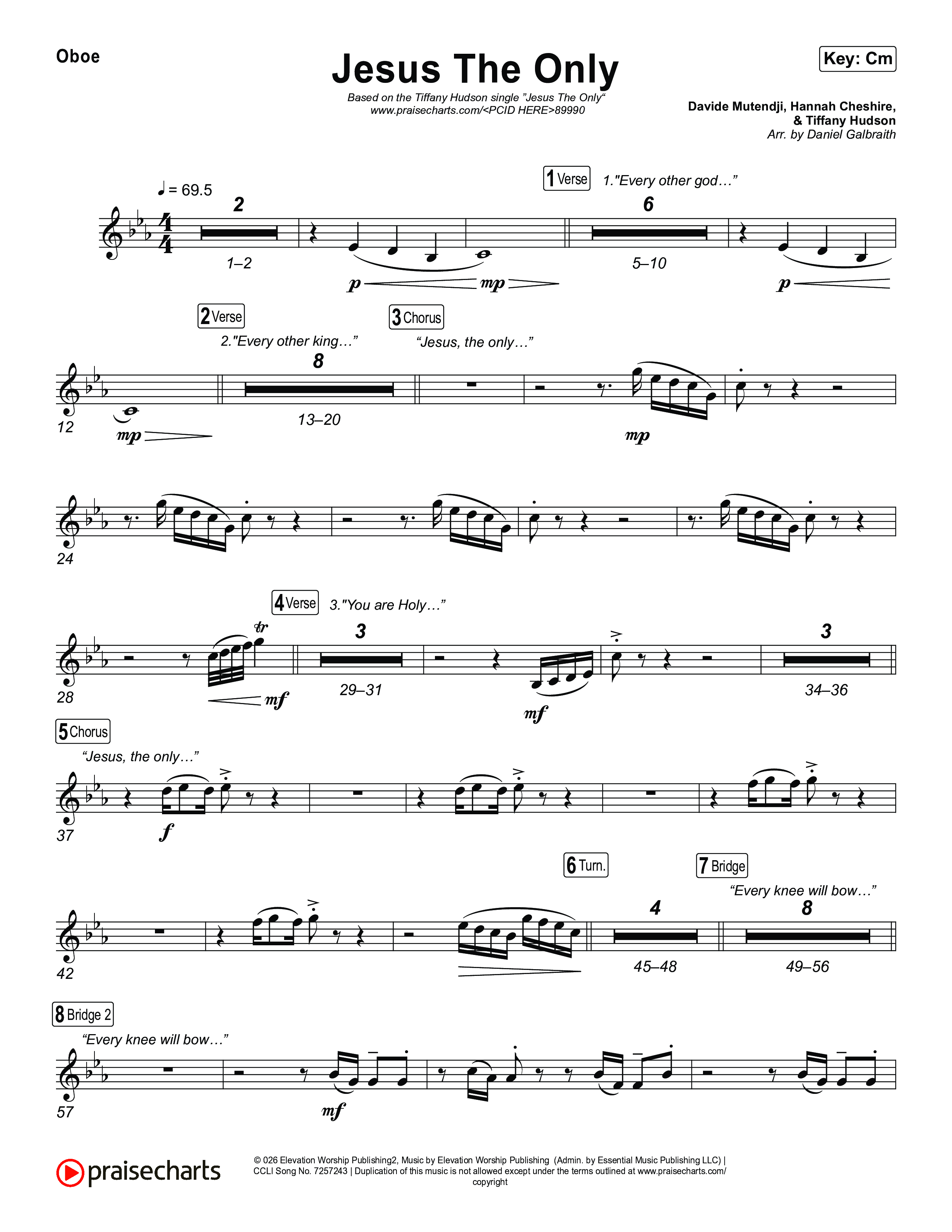 Jesus The Only Oboe (Tiffany Hudson / Davide Mutendji)