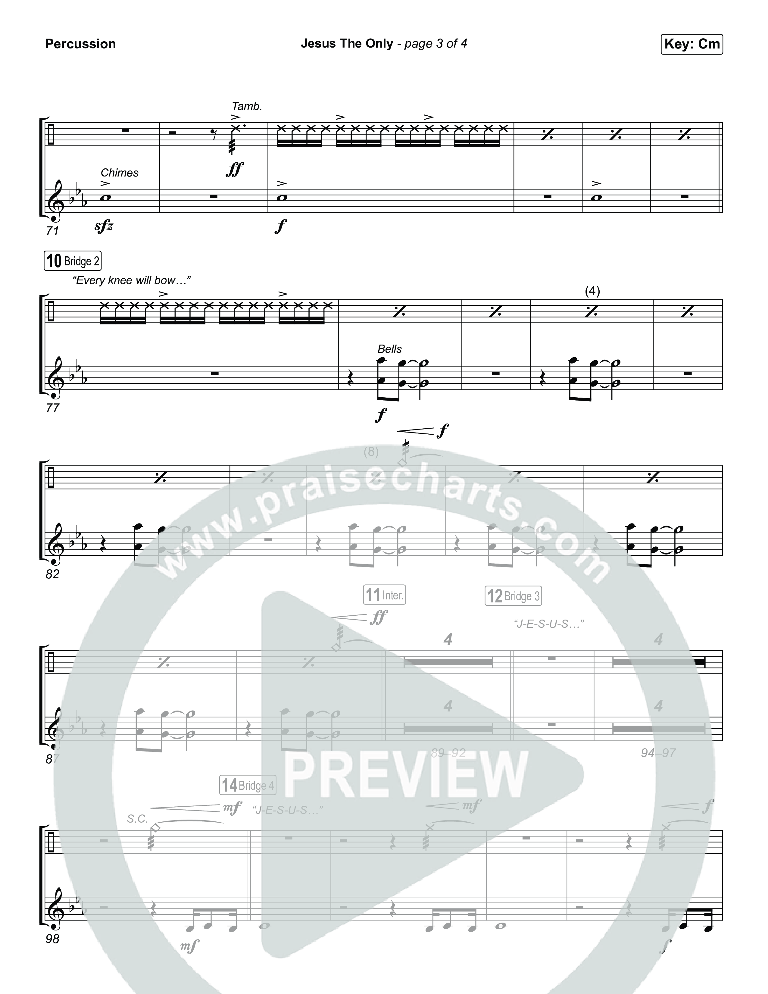 Jesus The Only Percussion (Tiffany Hudson / Davide Mutendji)