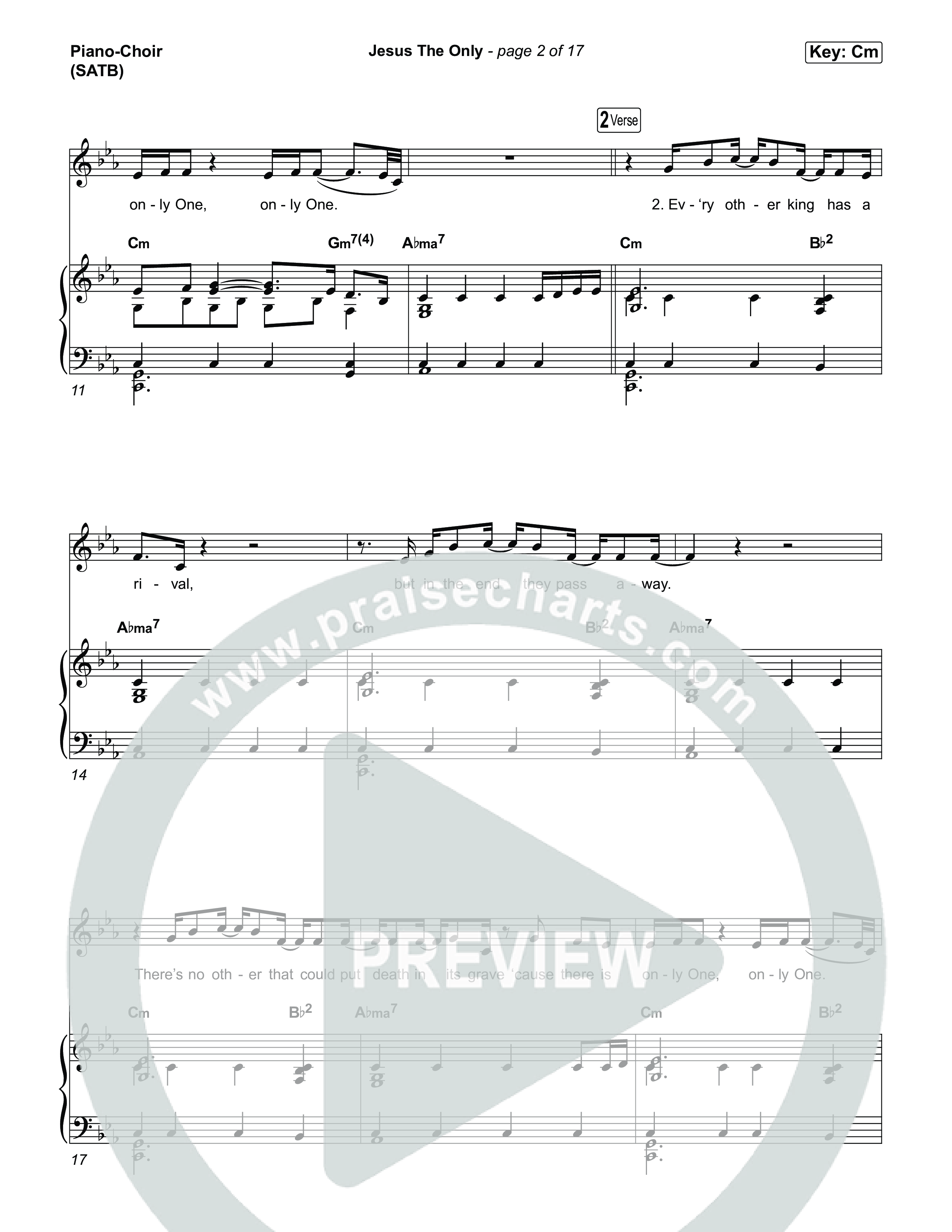 Jesus The Only Piano/Vocal Pack (Tiffany Hudson / Davide Mutendji)