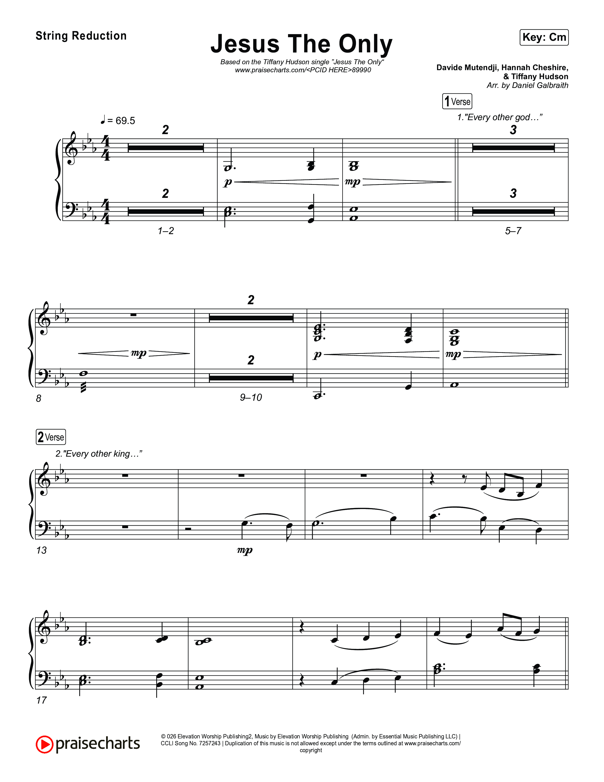 Jesus The Only String Reduction (Tiffany Hudson / Davide Mutendji)