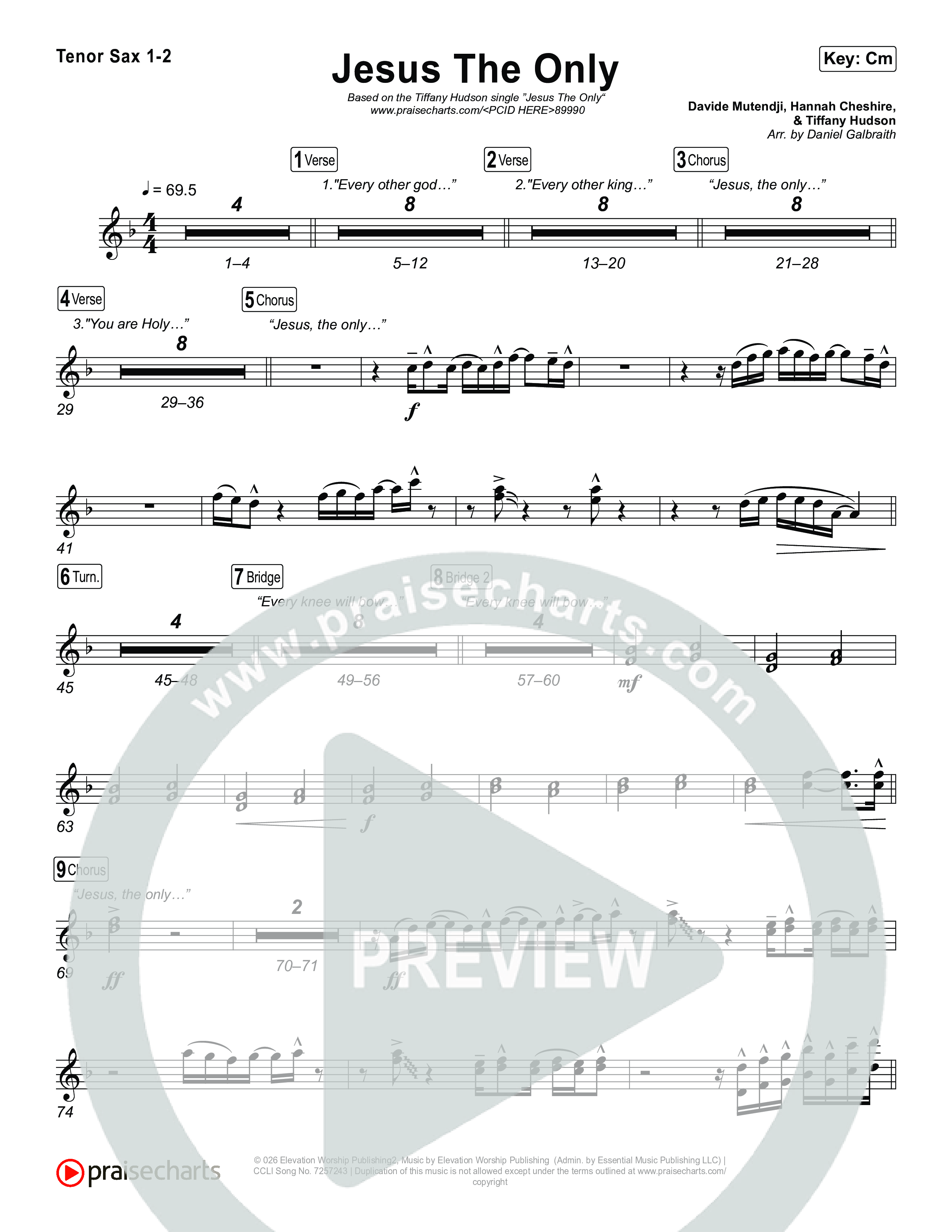 Jesus The Only Sax Pack (Tiffany Hudson / Davide Mutendji)