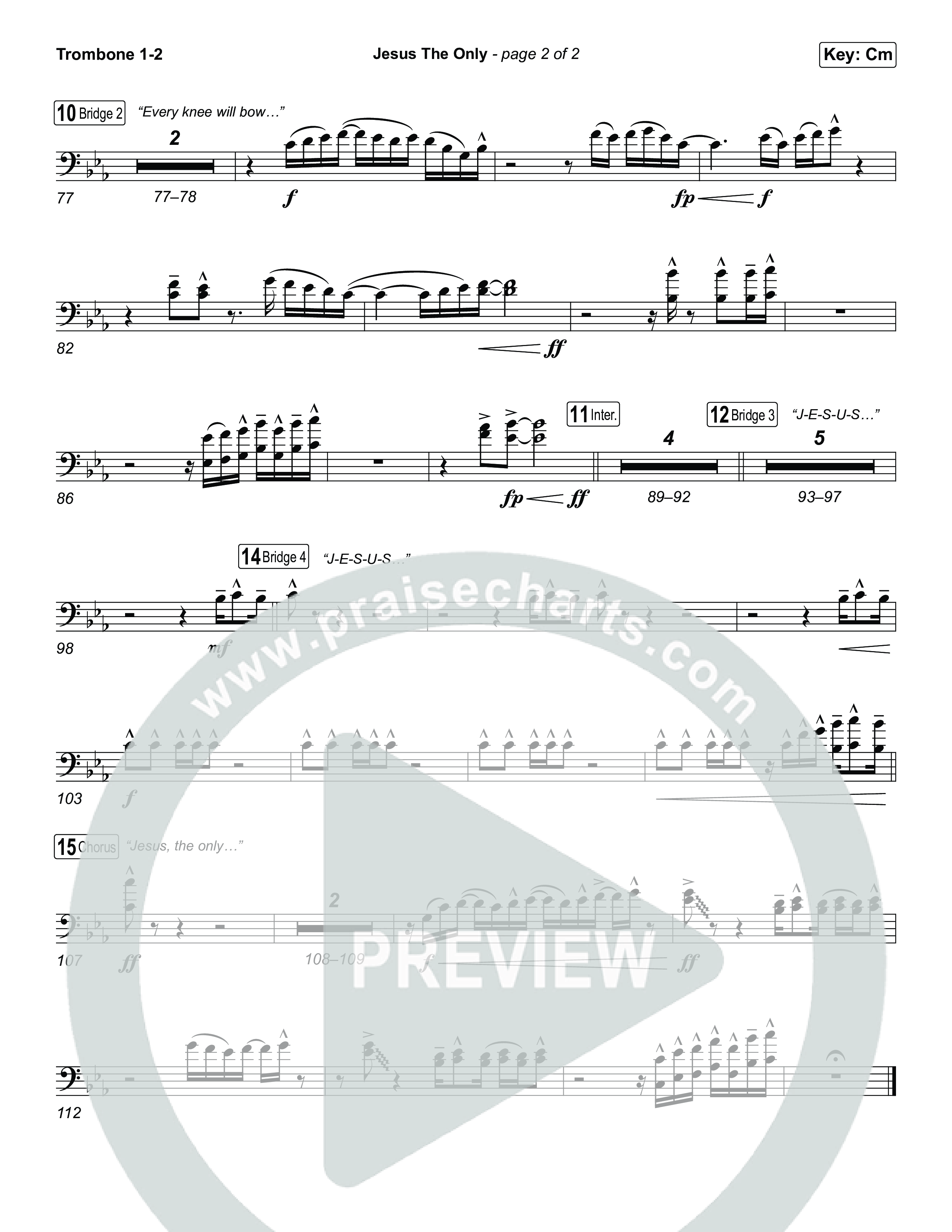 Jesus The Only Trombone 1,2 (Tiffany Hudson / Davide Mutendji)