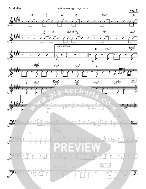 Still Standing Acoustic Guitar (Israel Houghton)