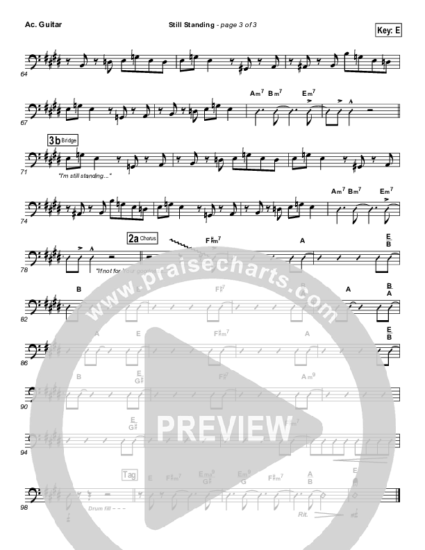 Still Standing Acoustic Guitar (Israel Houghton)