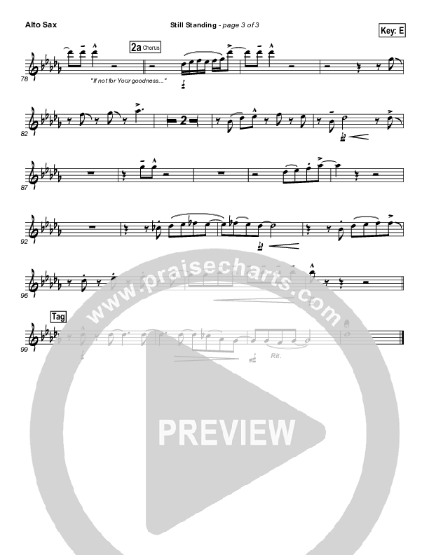 Still Standing Alto Sax (Israel Houghton)