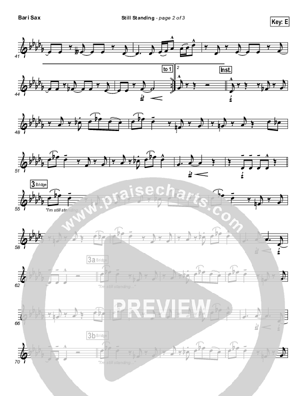 Still Standing Bari Sax (Israel Houghton)