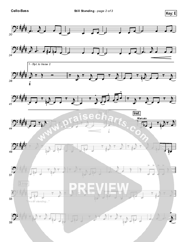 Still Standing Cello/Bass (Israel Houghton)