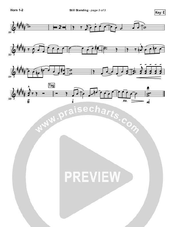 Still Standing French Horn 1/2 (Israel Houghton)