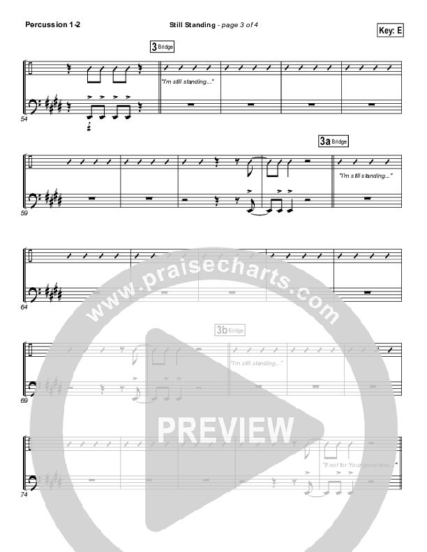 Still Standing Percussion 1/2 (Israel Houghton)