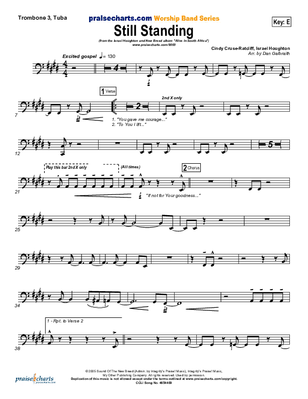 Still Standing Trombone 3/Tuba (Israel Houghton)