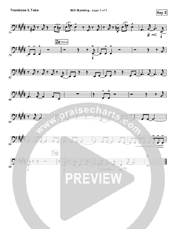 Still Standing Trombone 3/Tuba (Israel Houghton)