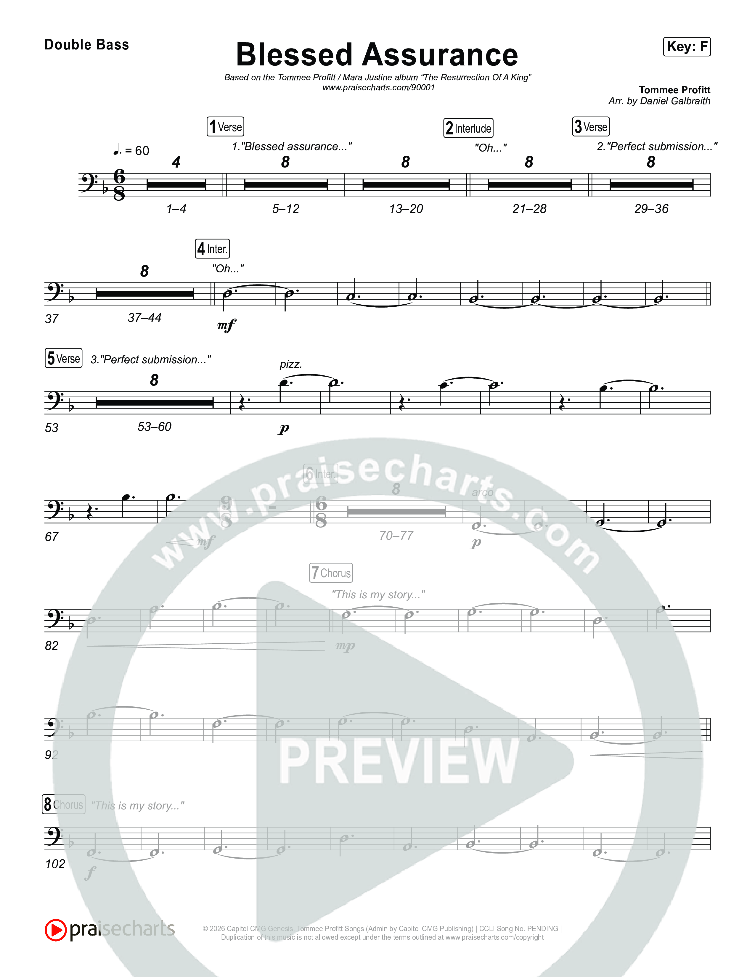 Blessed Assurance String Bass (Tommee Profitt)