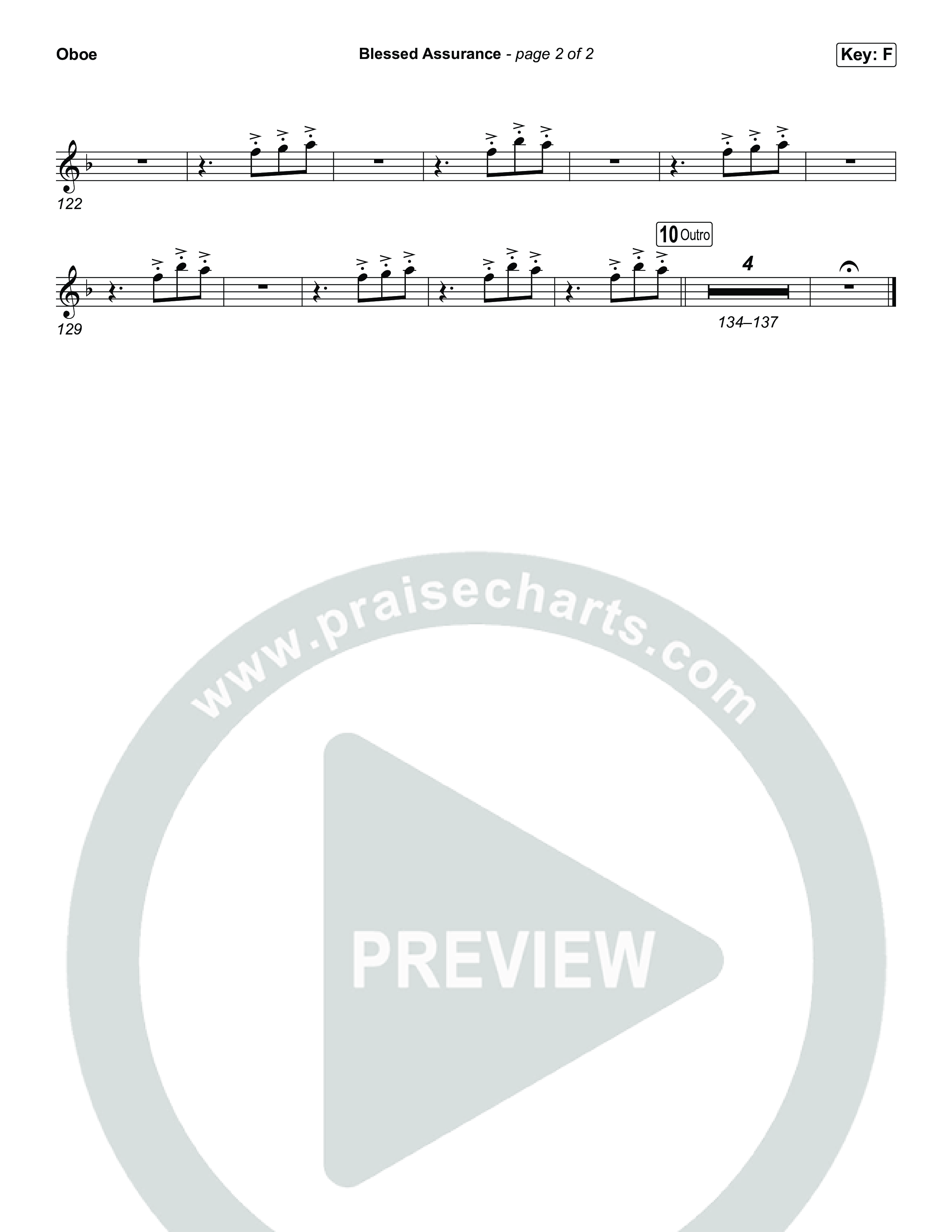 Blessed Assurance Oboe (Tommee Profitt)