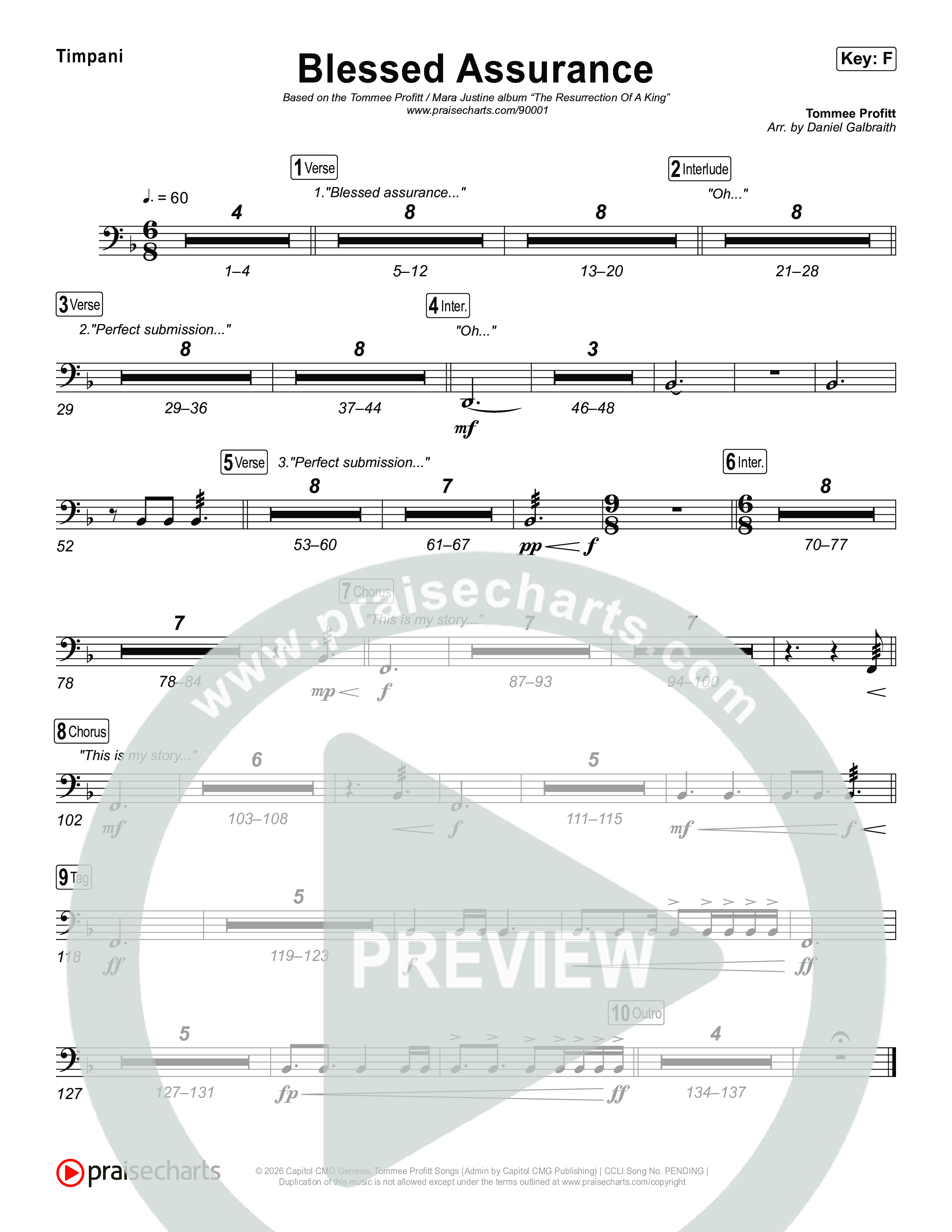 Blessed Assurance Timpani (Tommee Profitt)