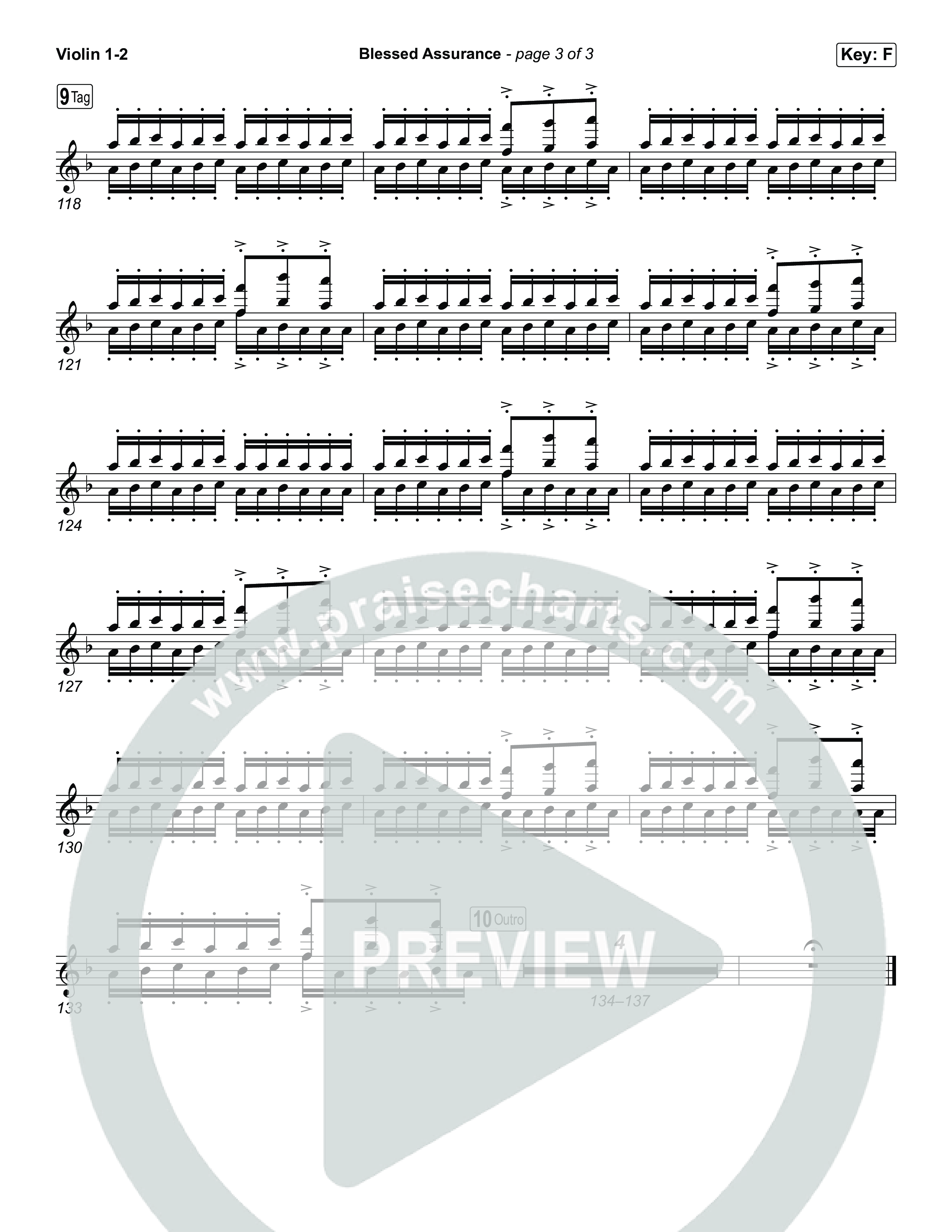 Blessed Assurance Violin 1,2 (Tommee Profitt)