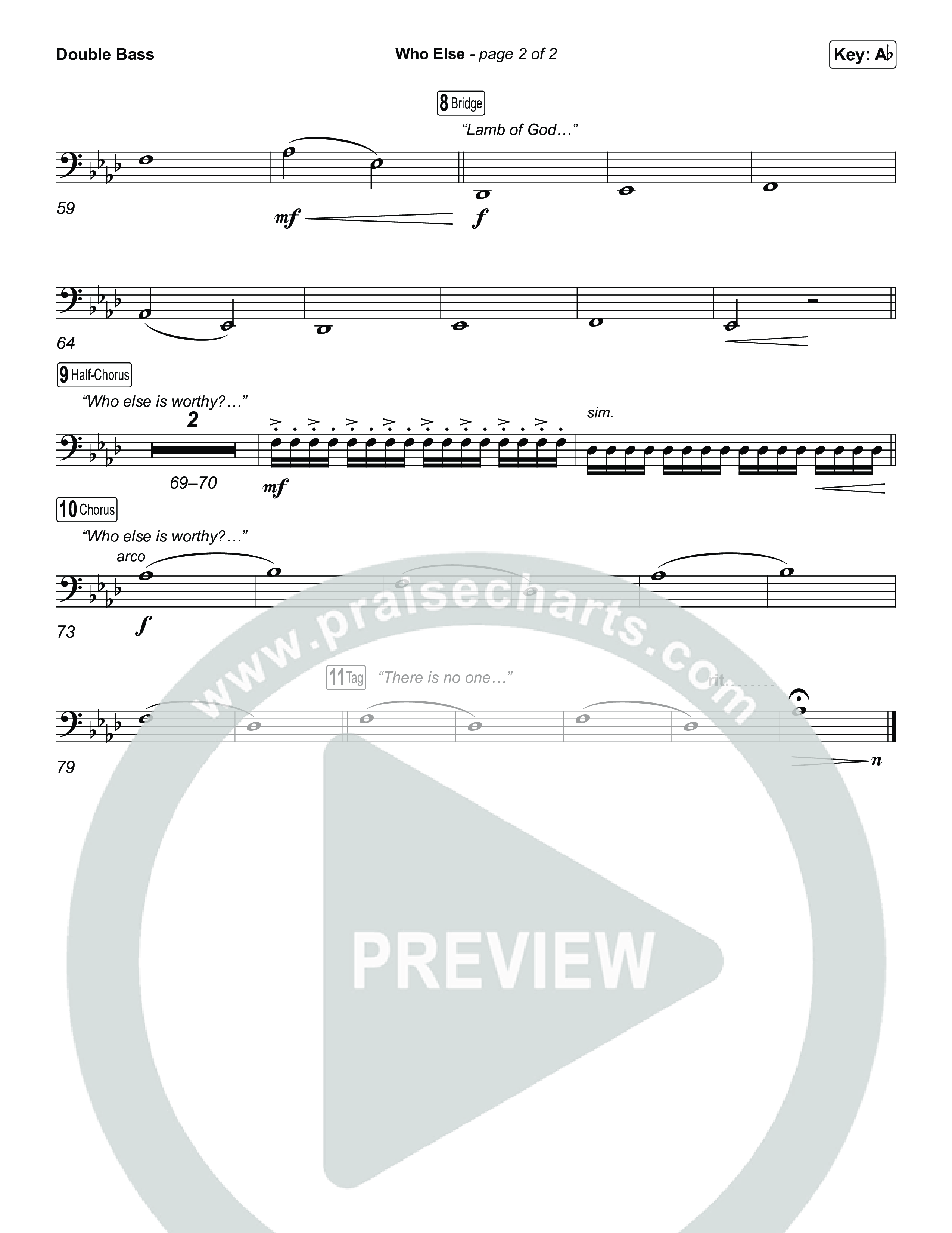 Who Else (Choral/SATB) String Bass (Brooke Voland / Arr. Travis Cottrell / Orch. Mason Brown)