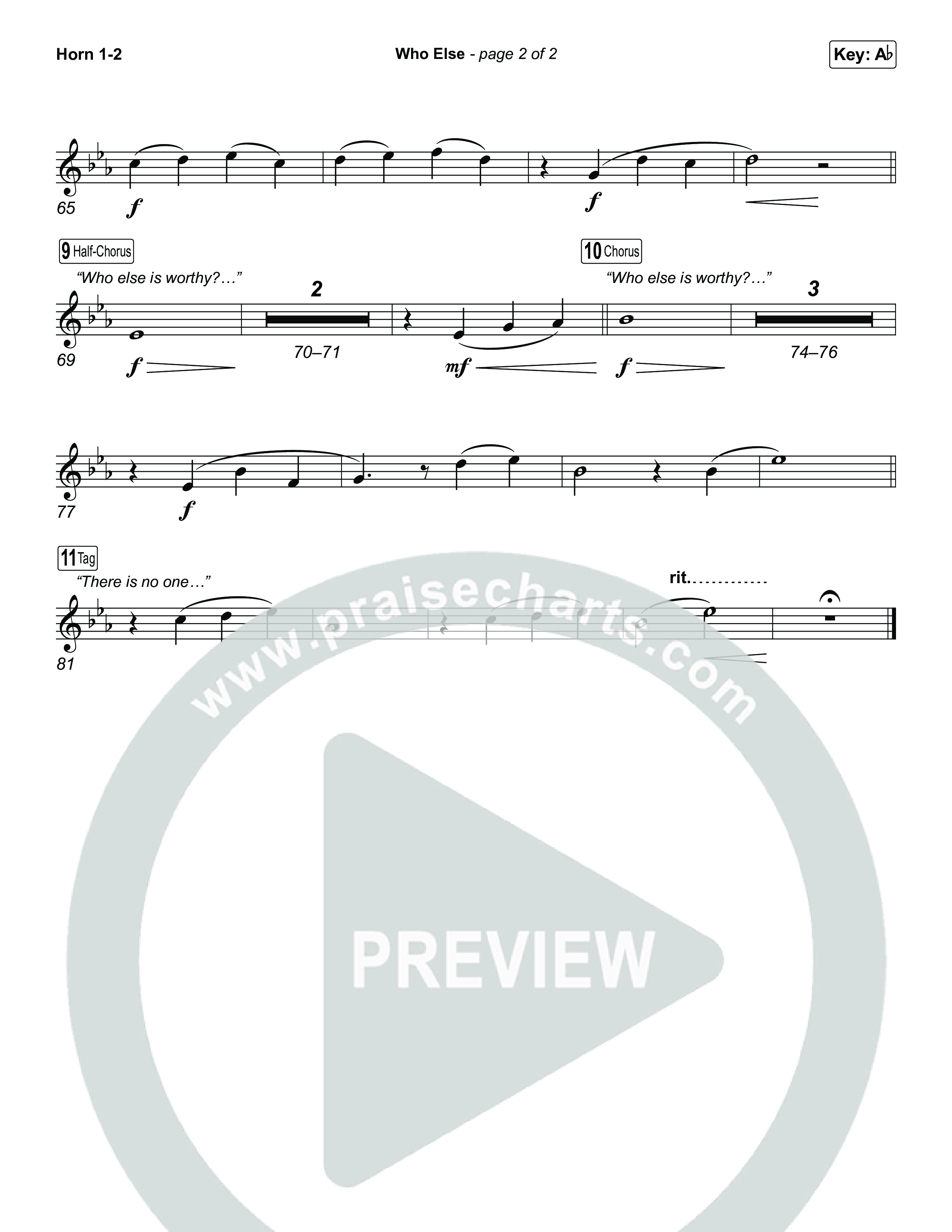 Who Else (Choral/SATB) Brass Pack (Brooke Voland / Arr. Travis Cottrell / Orch. Mason Brown)