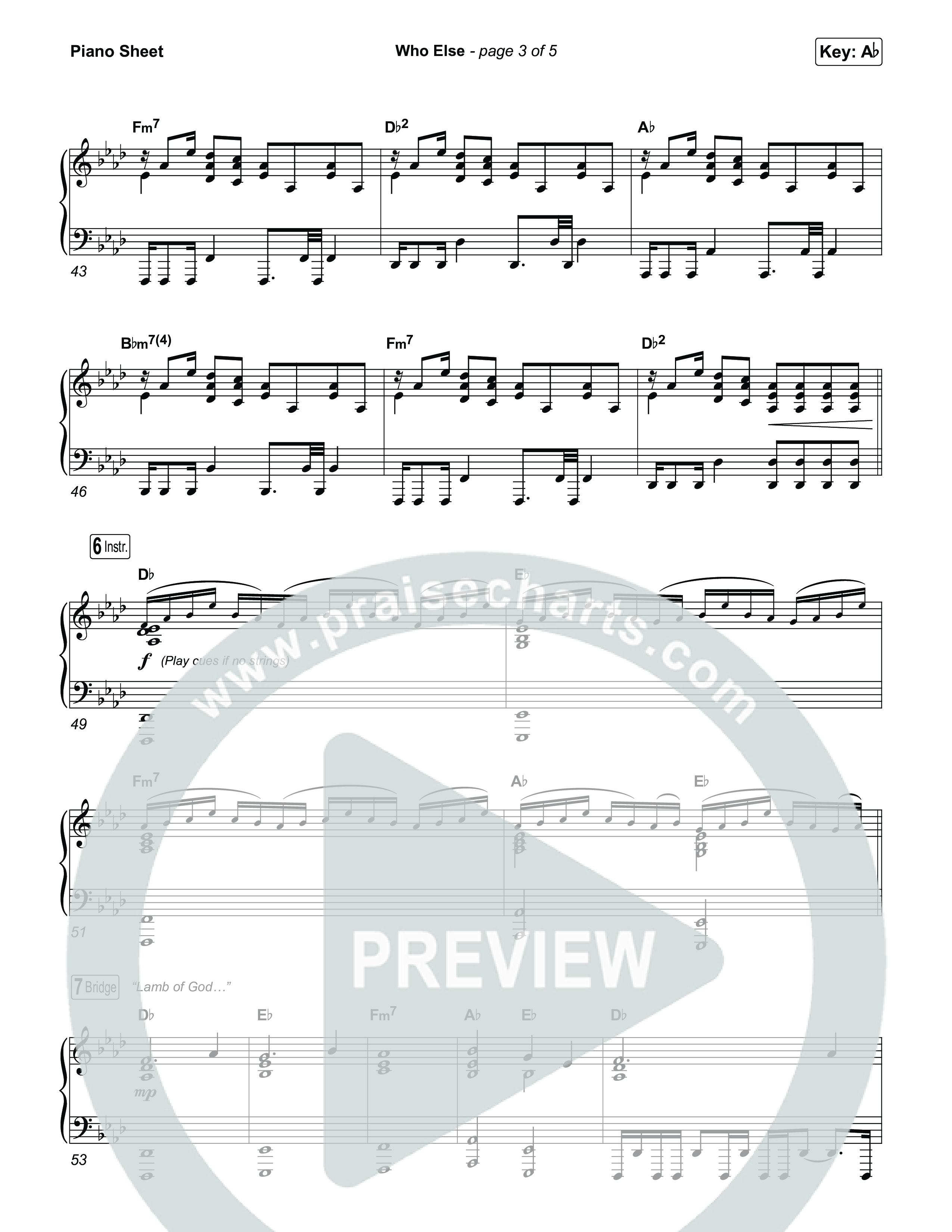 Who Else (Choral/SATB) Piano Sheet (Brooke Voland / Arr. Travis Cottrell / Orch. Mason Brown)