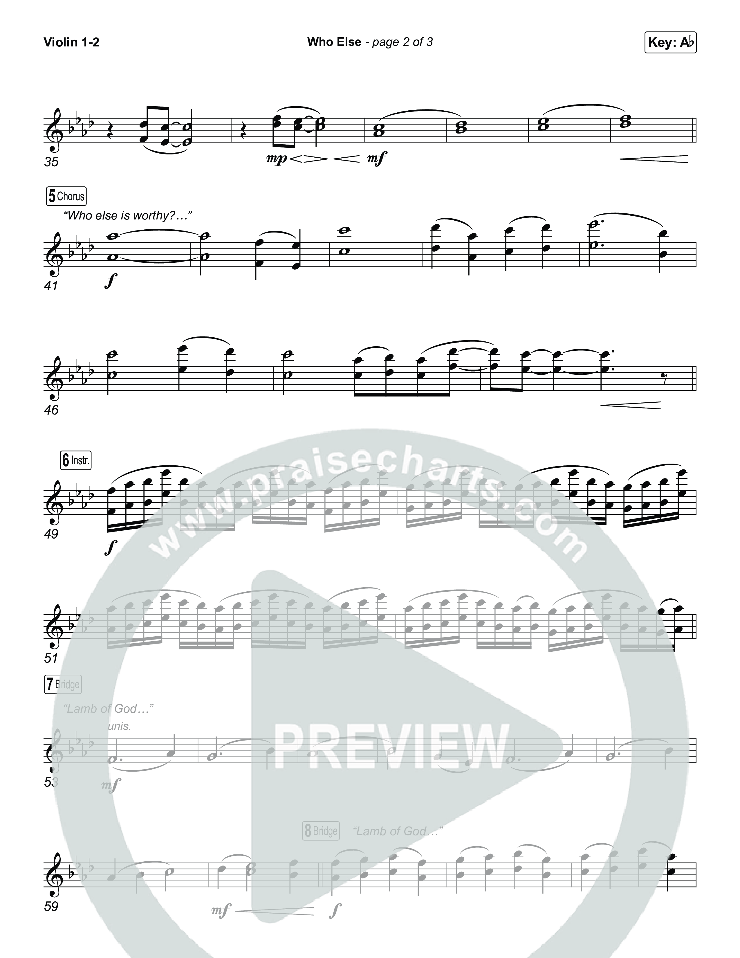 Who Else (Choral/SATB) String Pack (Brooke Voland / Arr. Travis Cottrell / Orch. Mason Brown)