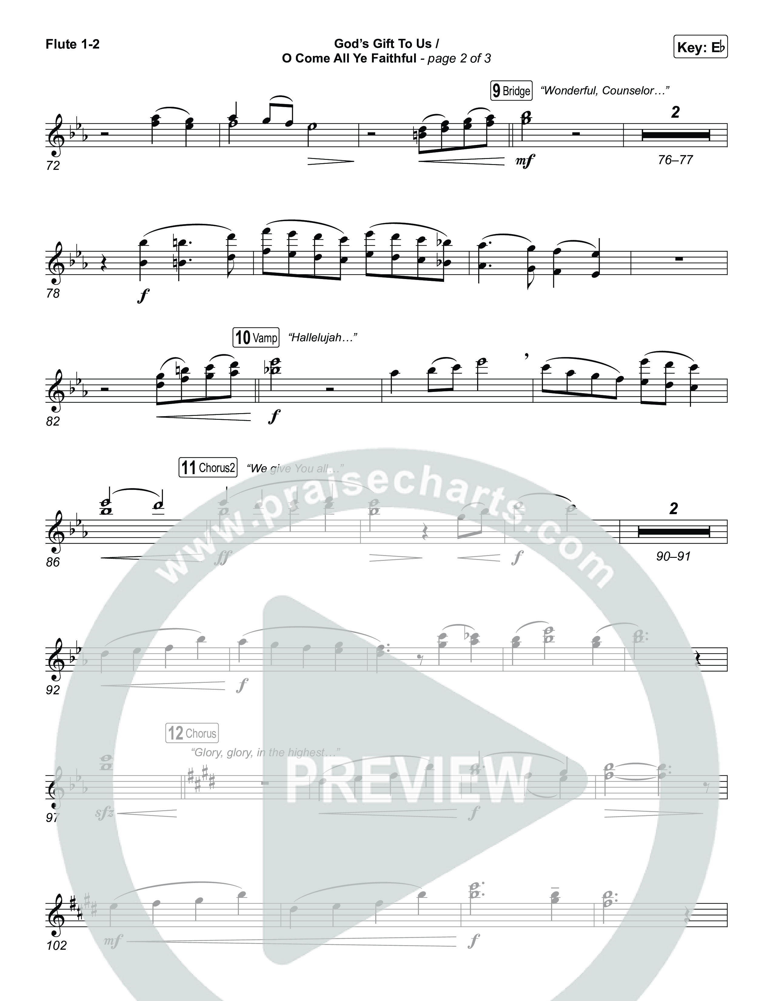 God's Gift To Us / O Come&nbsp;All Ye Faithful (Choral/SATB) Wind Pack (Cheryl Stark / Arr. Travis Cottrell / Orch. Mason Brown)