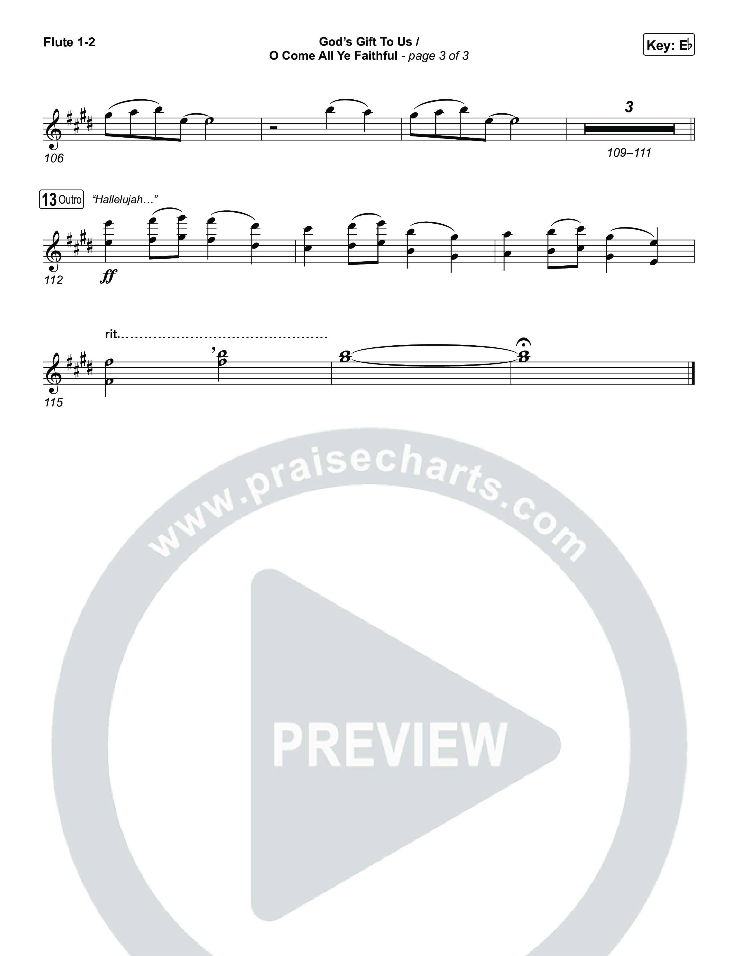 God's Gift To Us / O Come&nbsp;All Ye Faithful (Choral/SATB) Wind Pack (Cheryl Stark / Arr. Travis Cottrell / Orch. Mason Brown)